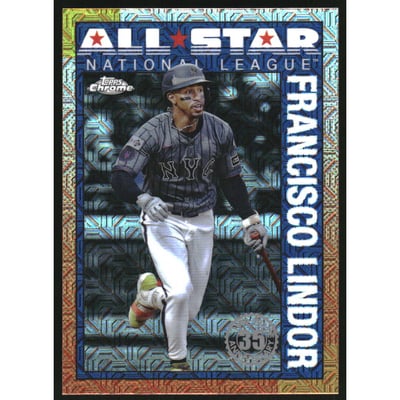 2025 Topps '90 Topps Silver Pack Chrome All Star #90ASC35 Francisco Lindor
