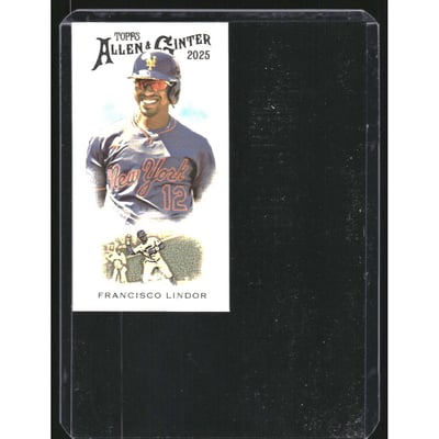 2025 Topps Allen and Ginter Mini 1889 N222 #N2229 Francisco Lindor
