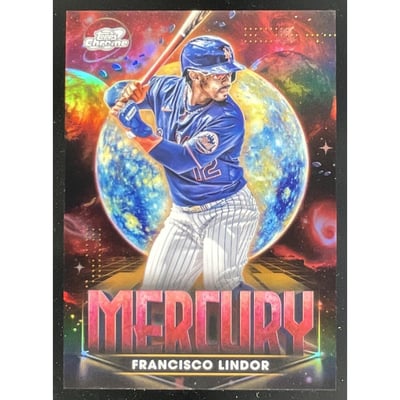 2025 Topps Cosmic Chrome Planetary Pursuit Mercury #PPM-4 Francisco Lindor