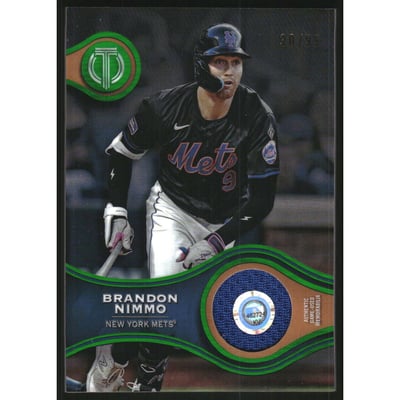 2025 Topps Tribute Stamp of Approval Relics Green #SOABN Brandon Nimmo
