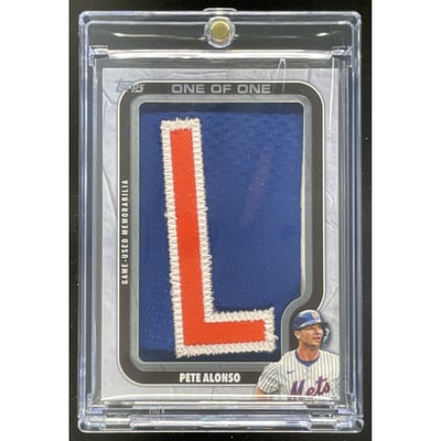 2025 Topps Update Own the Name Relics #OTN-PA Pete Alonso 1/1