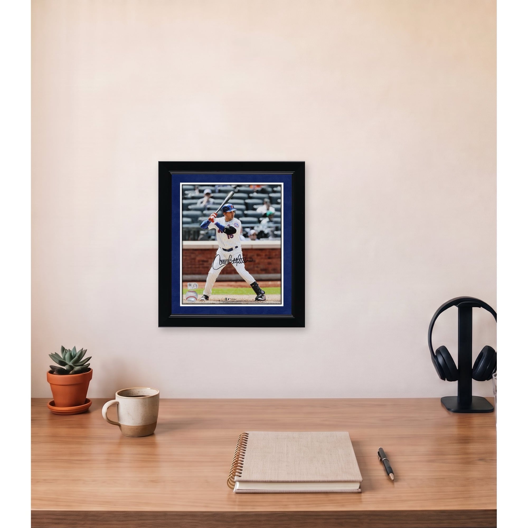 Photo de Carlos Beltran, joueur des Mets de New York, autographiée (8 x 10 pouces).