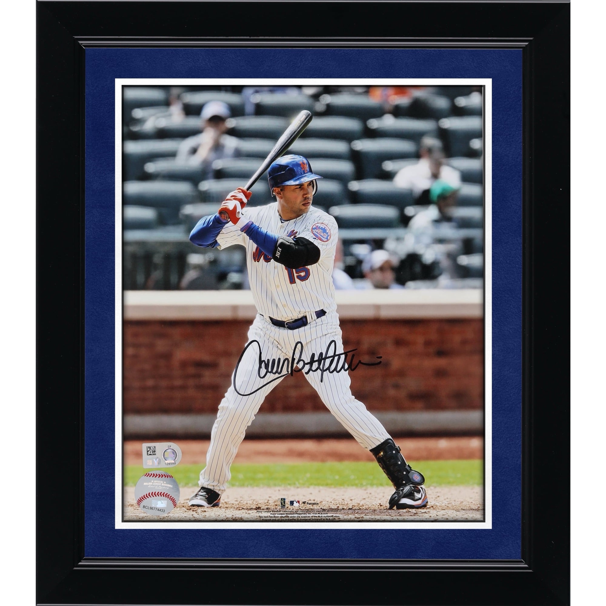 Photo de Carlos Beltran, joueur des Mets de New York, autographiée (8 x 10 pouces).