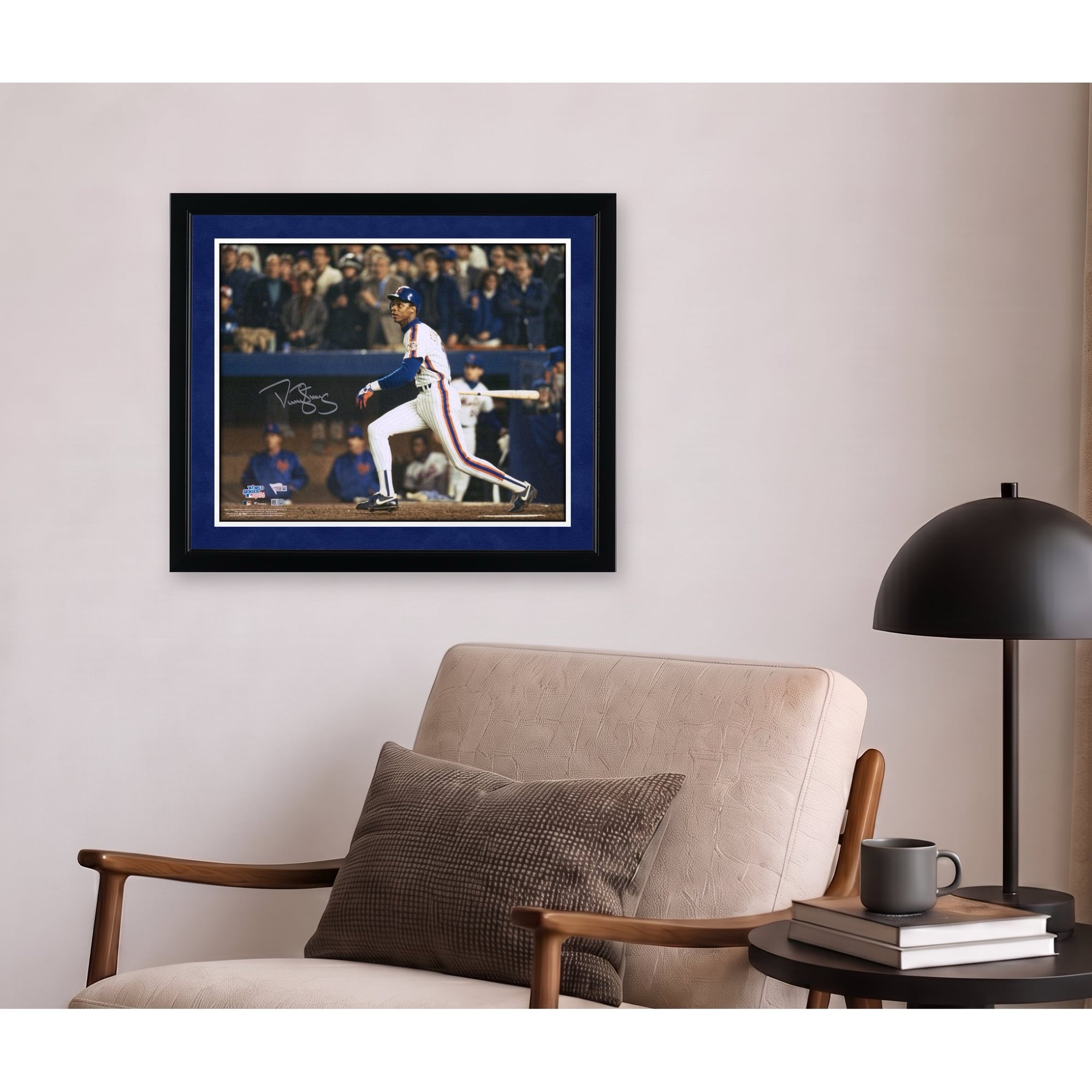 Darryl Strawberry New York Mets Autographed 16" x 20" 1986 World Series Hitting Photograph