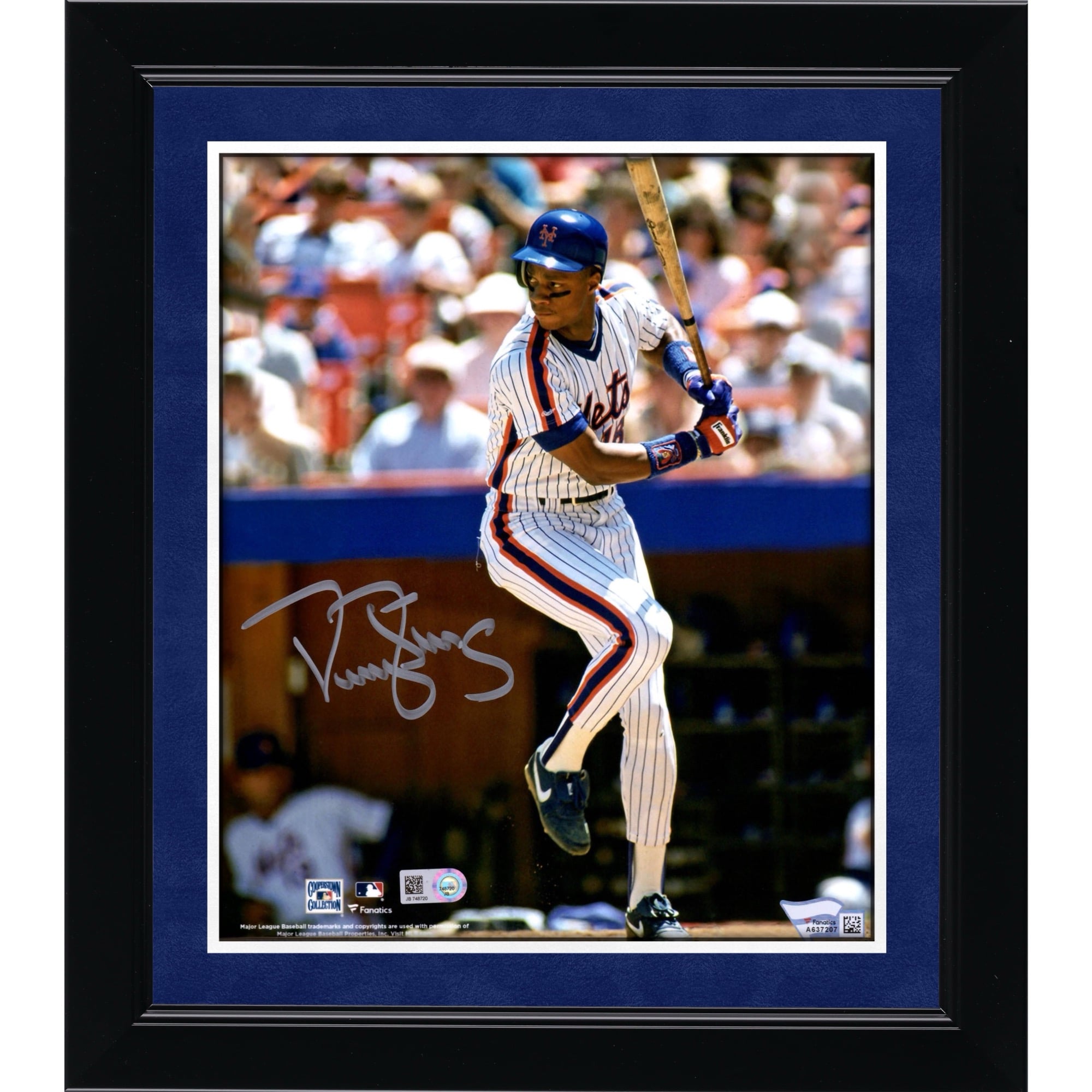 Photo de Darryl Strawberry, joueur des Mets de New York, autographiée (8 x 10 pouces).