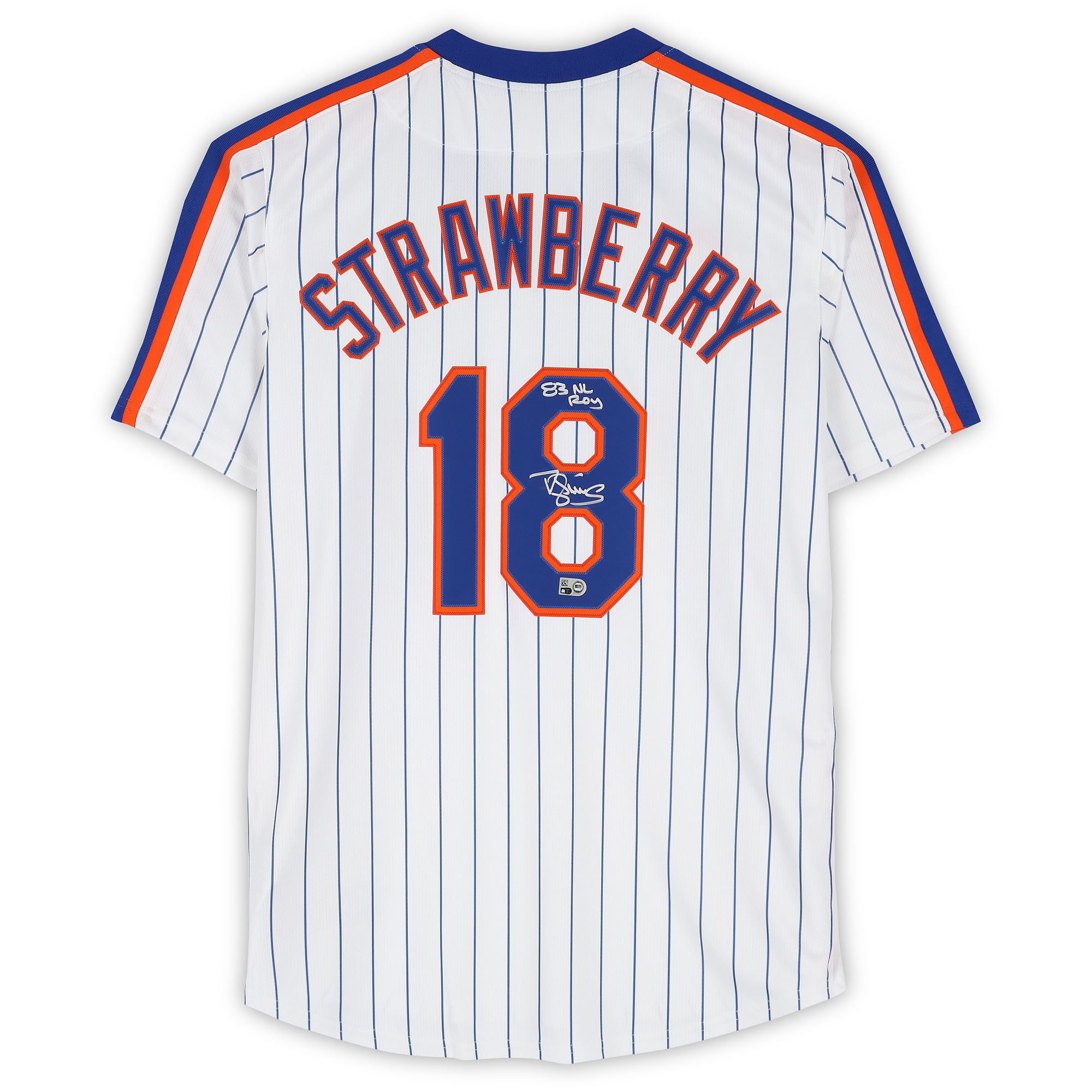 Darryl Strawberry New York Mets Autographed White Nike Cooperstown Limited Jersey with " 83 NL ROY" Inscription