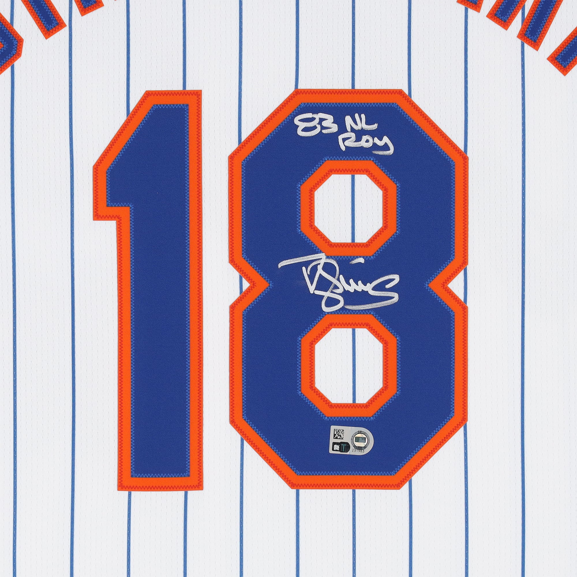 Darryl Strawberry New York Mets Autographed White Nike Cooperstown Limited Jersey with " 83 NL ROY" Inscription