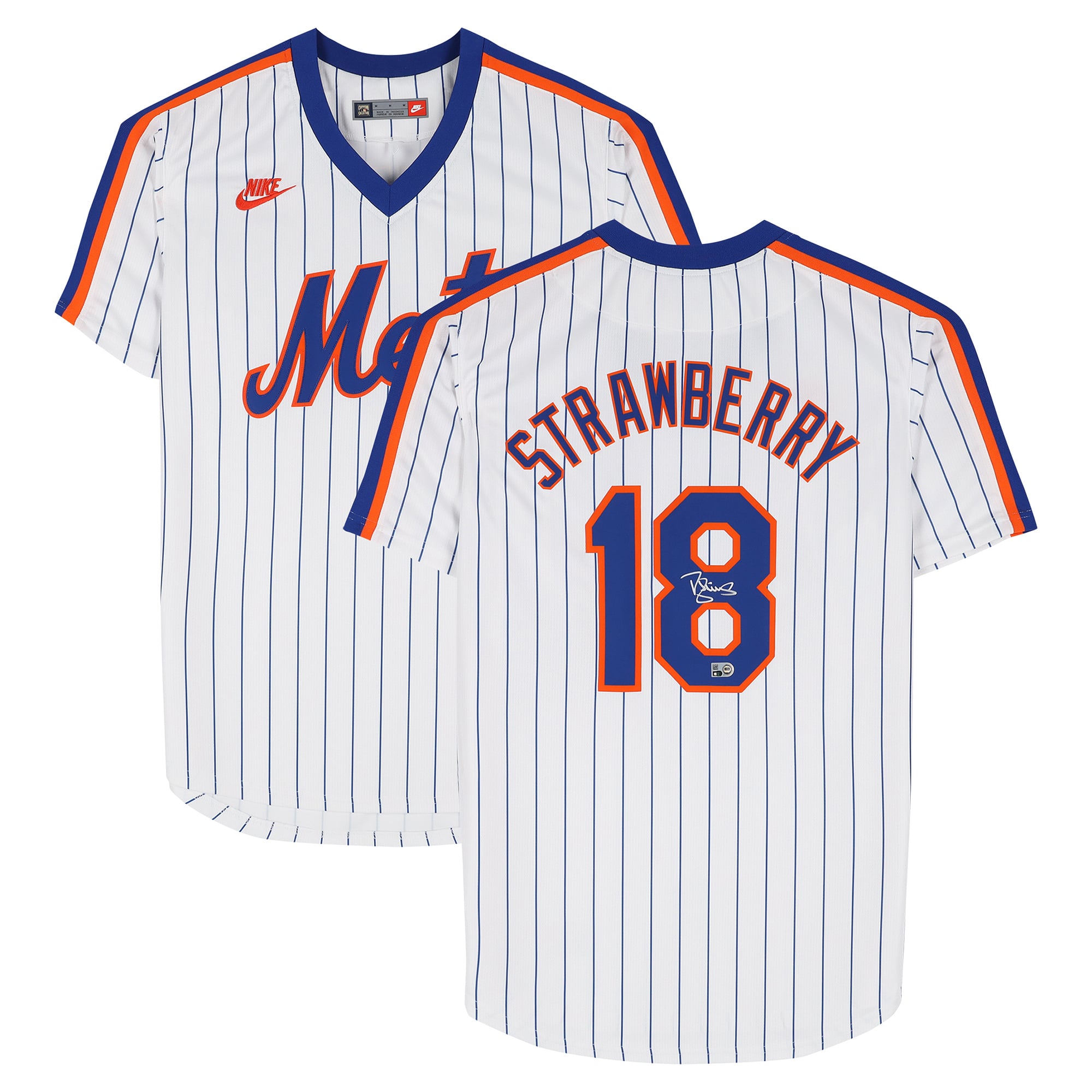 Darryl Strawberry New York Mets Autographed White Nike Cooperstown Limited Jersey