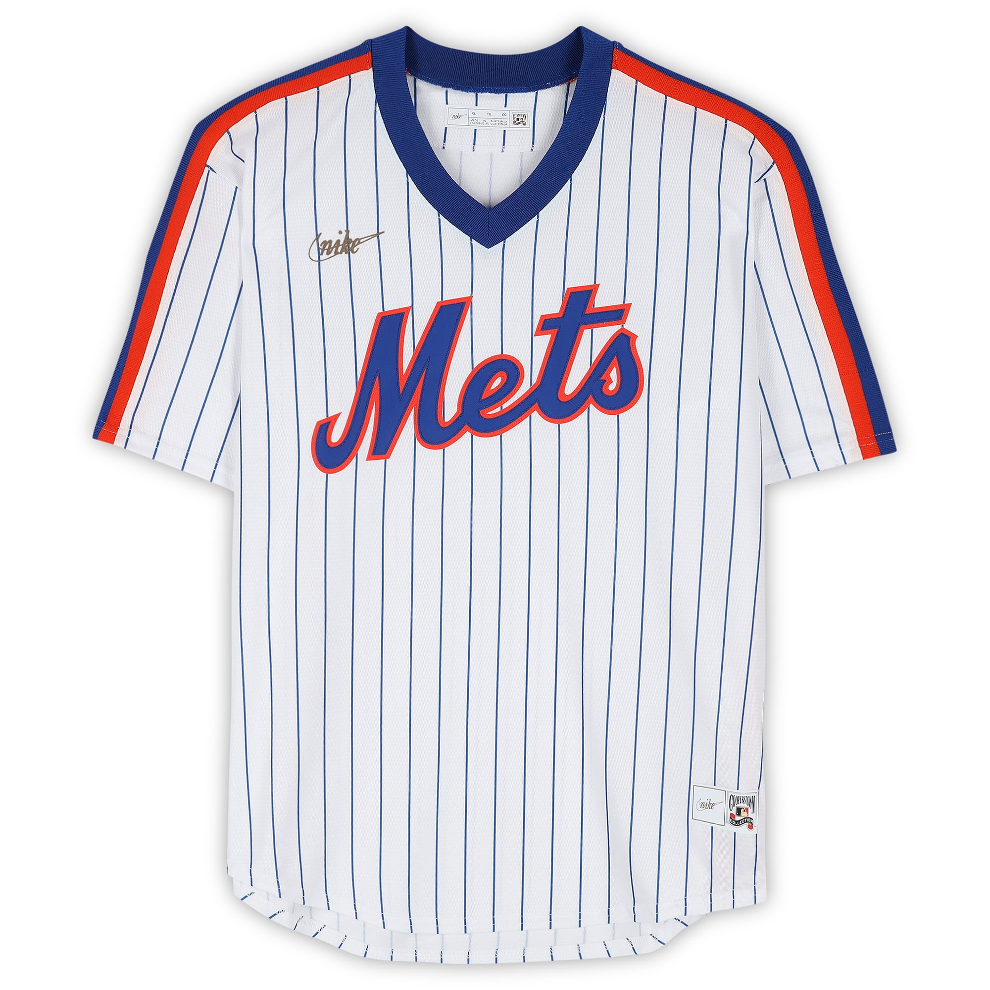 David Wright New York Mets Autographed White Nike Cooperstown Replica Jersey