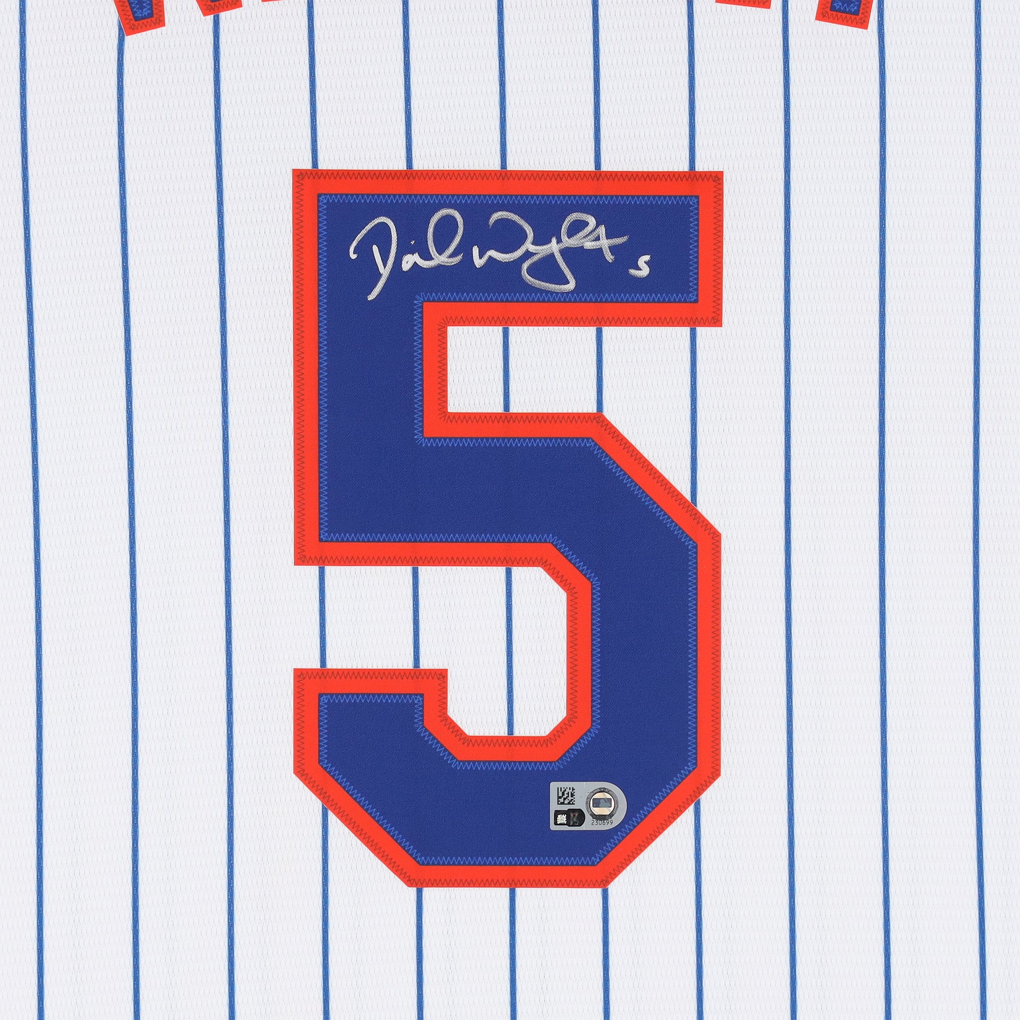 David Wright New York Mets Autographed White Nike Cooperstown Replica Jersey