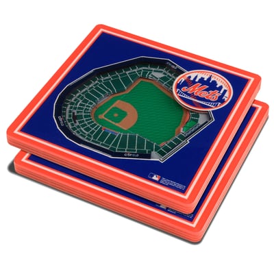 New York Mets Fanpoint 3D StadiumView Coasters