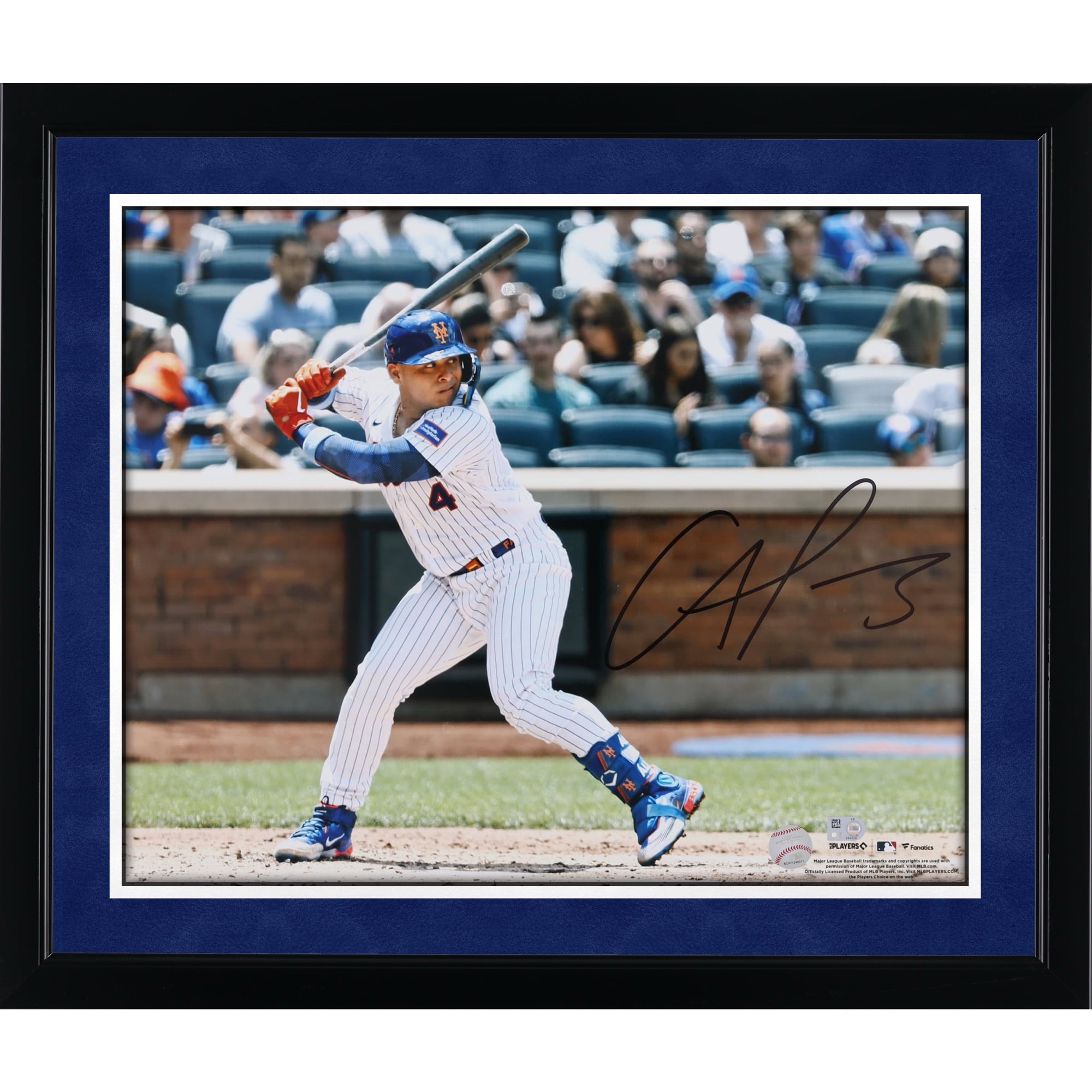 Francisco Alvarez New York Mets Autographed 16" x 20" Hitting Photograph