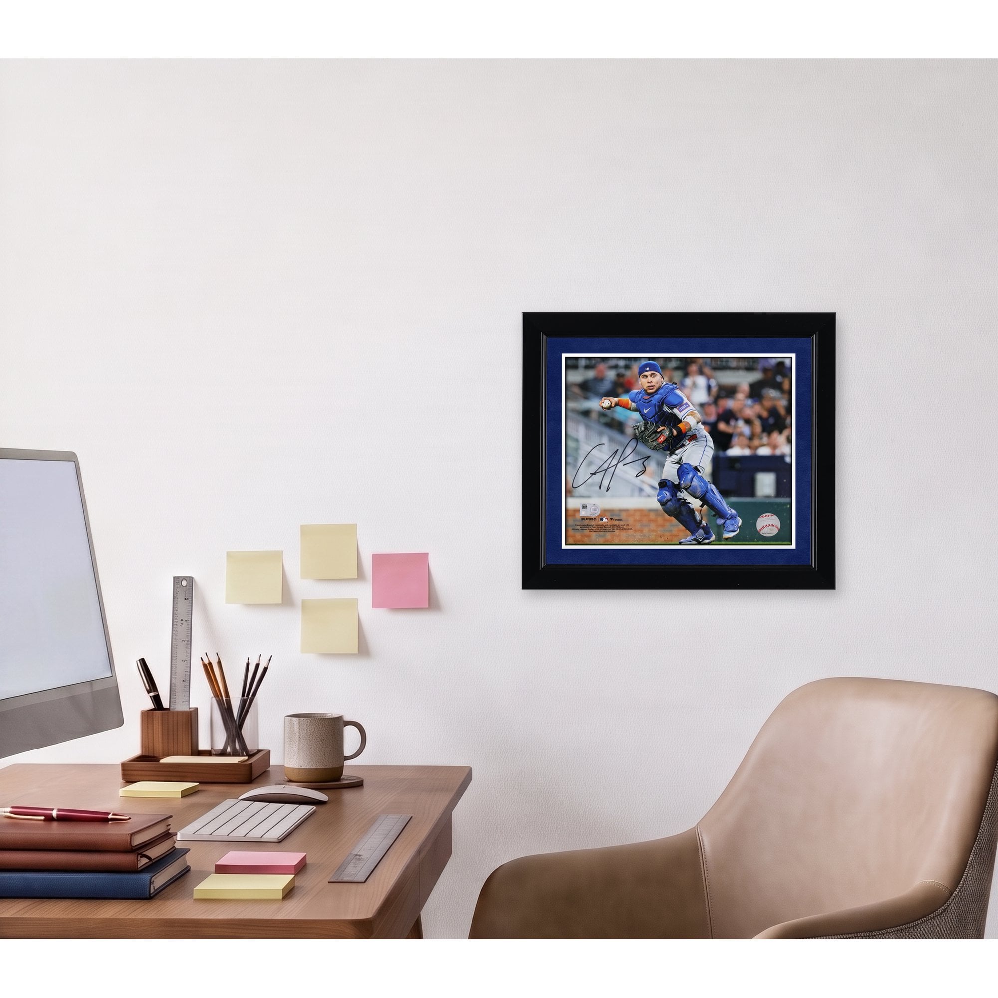 Francisco Alvarez New York Mets Autographed 8" x 10" Catching Photograph