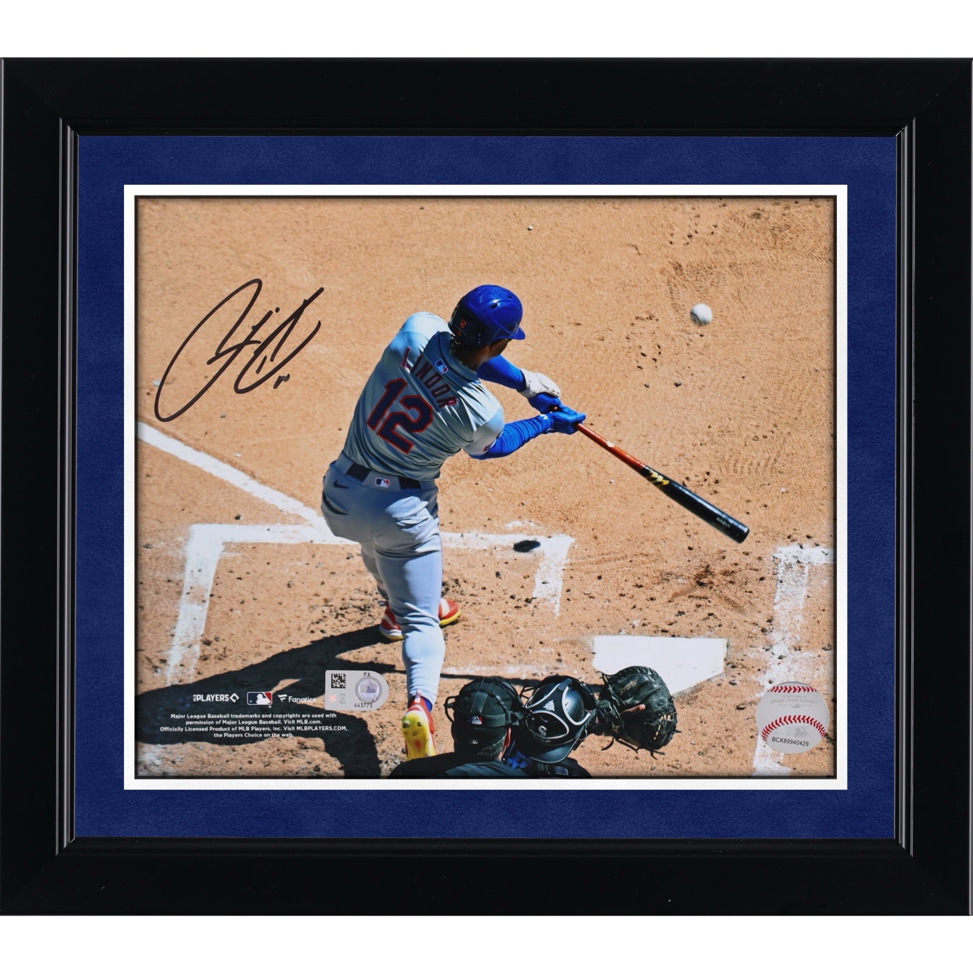 Francisco Lindor New York Mets Autographed 8" x 10" Bird's Eye Of A Home Run Photograph