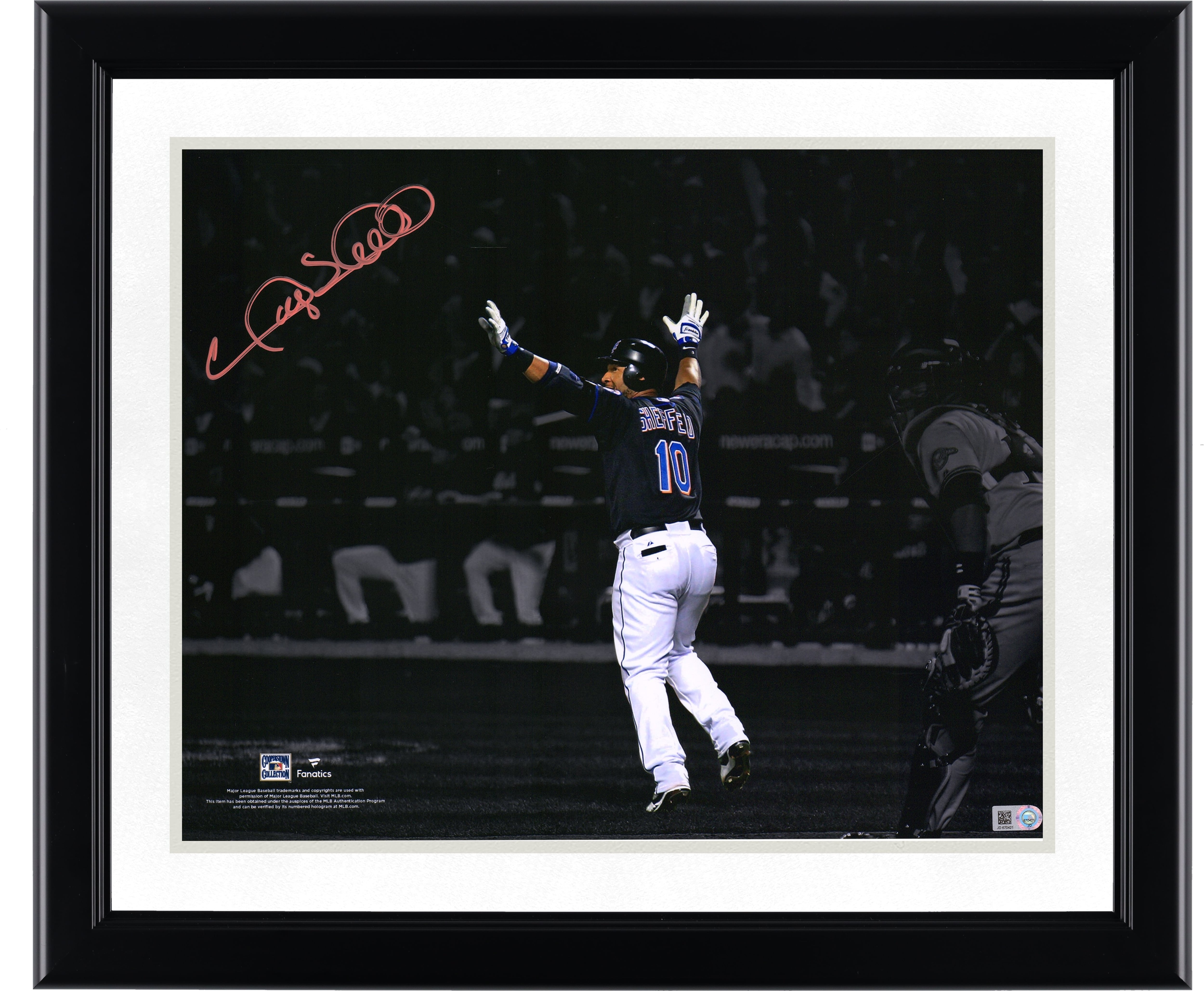 Gary Sheffield New York Mets Autographed 11" x 14" 500th Home Run Spotlight Photograph