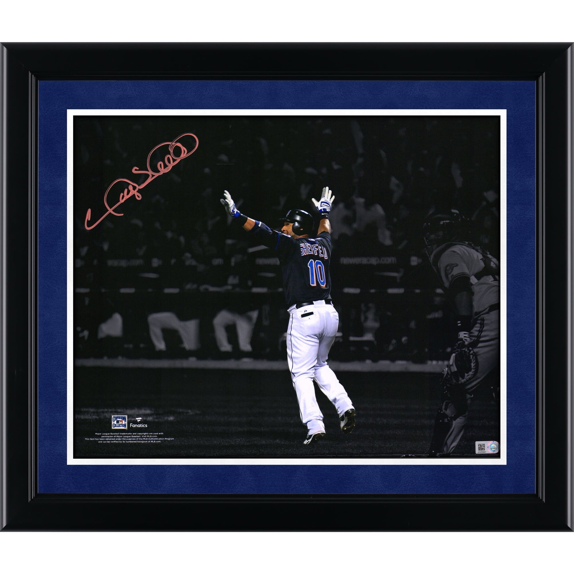 Gary Sheffield New York Mets Autographed 11" x 14" 500th Home Run Spotlight Photograph