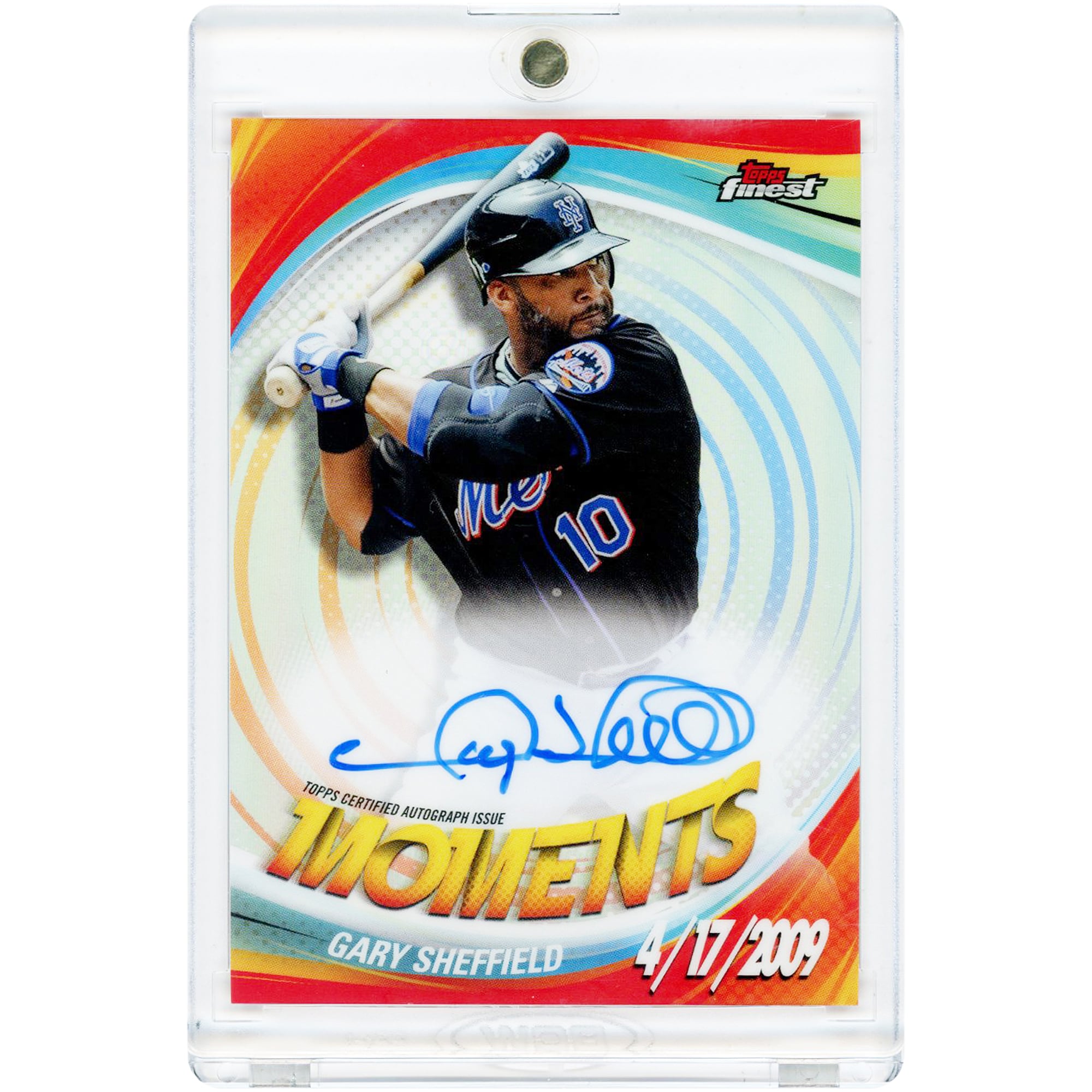 Carte autographiée Gary Sheffield des Mets de New York, collection Topps Finest Moments 2025 #FMA-GS