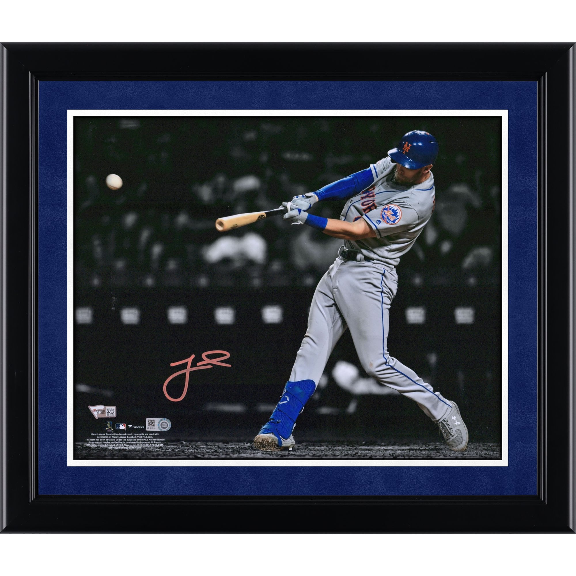 Jeff McNeil New York Mets Autographed 11" x 14" Hitting Spotlight Photograph