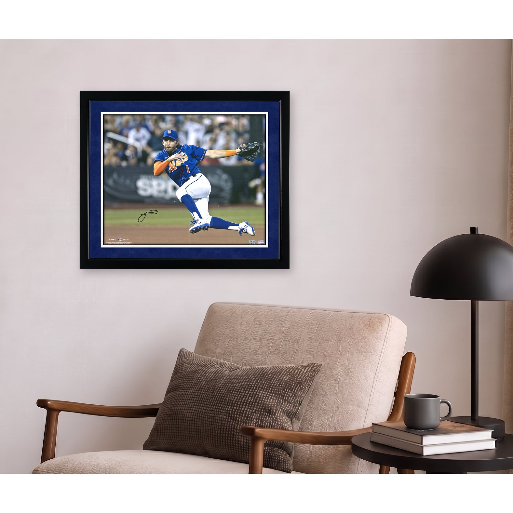 Jeff McNeil New York Mets Autographed 16" x 20" Jump Throw Photograph