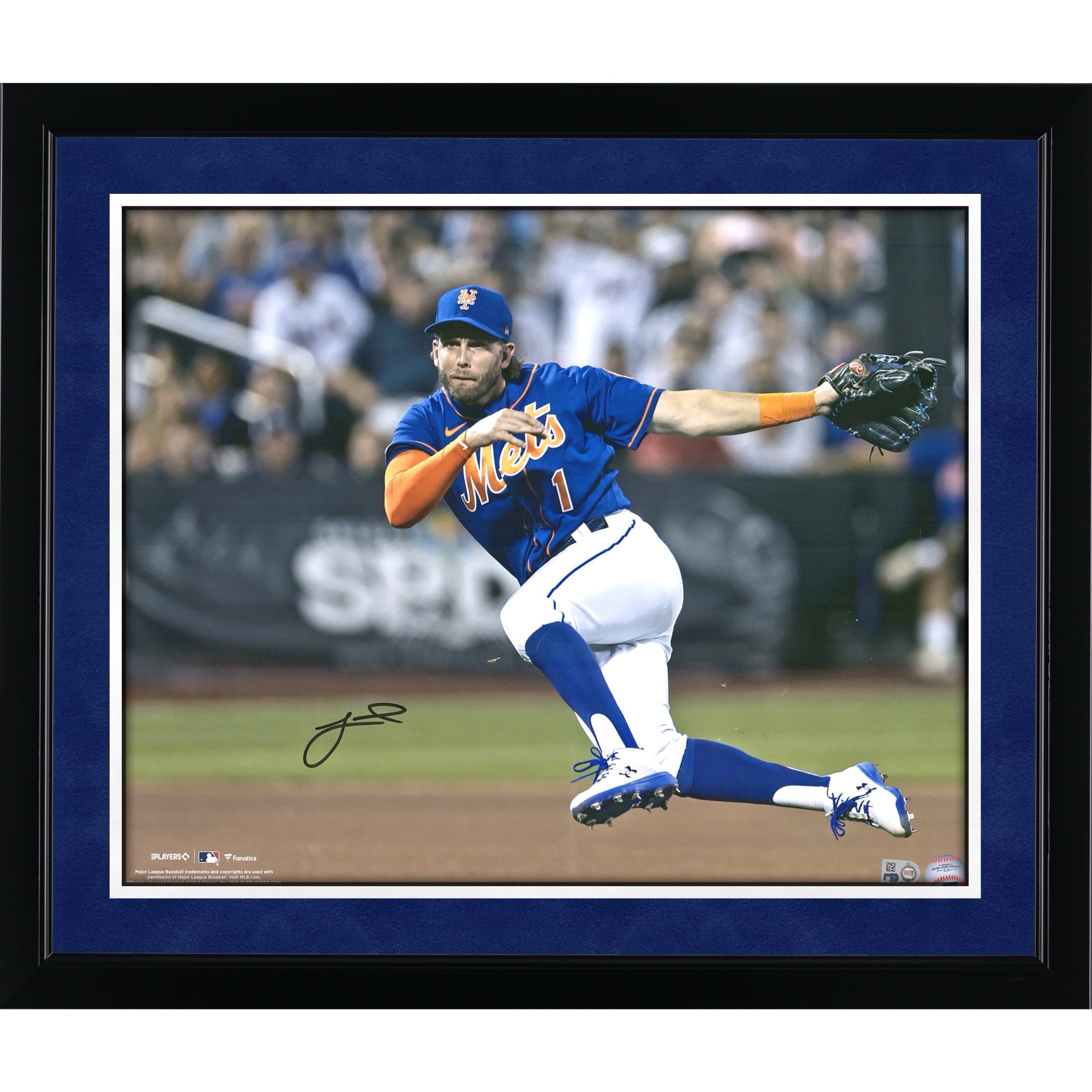 Jeff McNeil New York Mets Autographed 16" x 20" Jump Throw Photograph