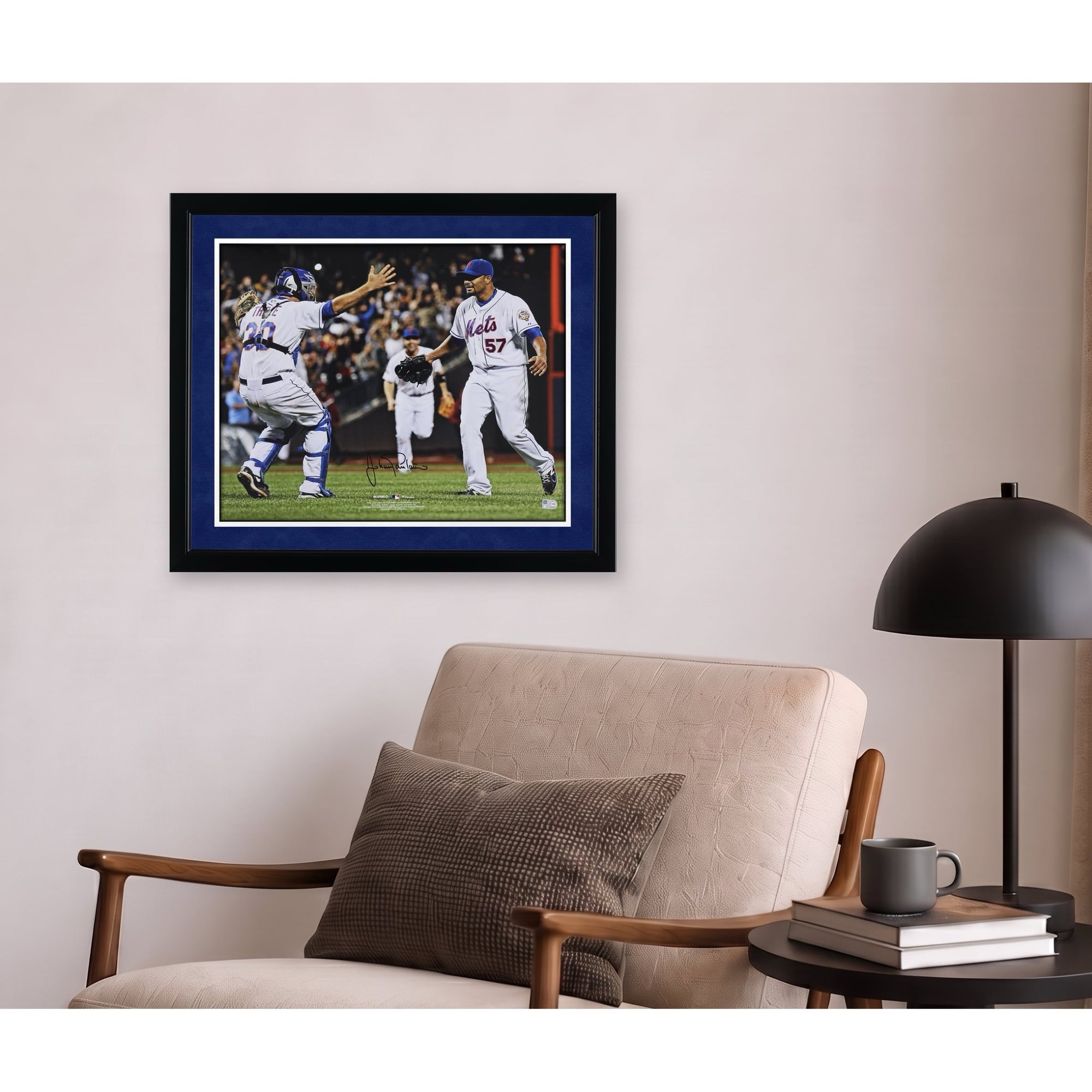 Johan Santana New York Mets Autographed 16" x 20" No Hitter Celebration Photograph