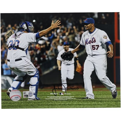 Johan Santana New York Mets Autographed Fanatics Authentic 8" x 10" No Hitter Celebration Photograph  