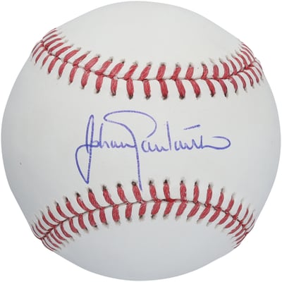 Johan Santana New York Mets Autographed Fanatics Authentic Baseball  