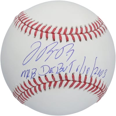 Jose Reyes New York Mets Autographed Fanatics Authentic Baseball with "MLB Debut 6/10/2003" Inscription 