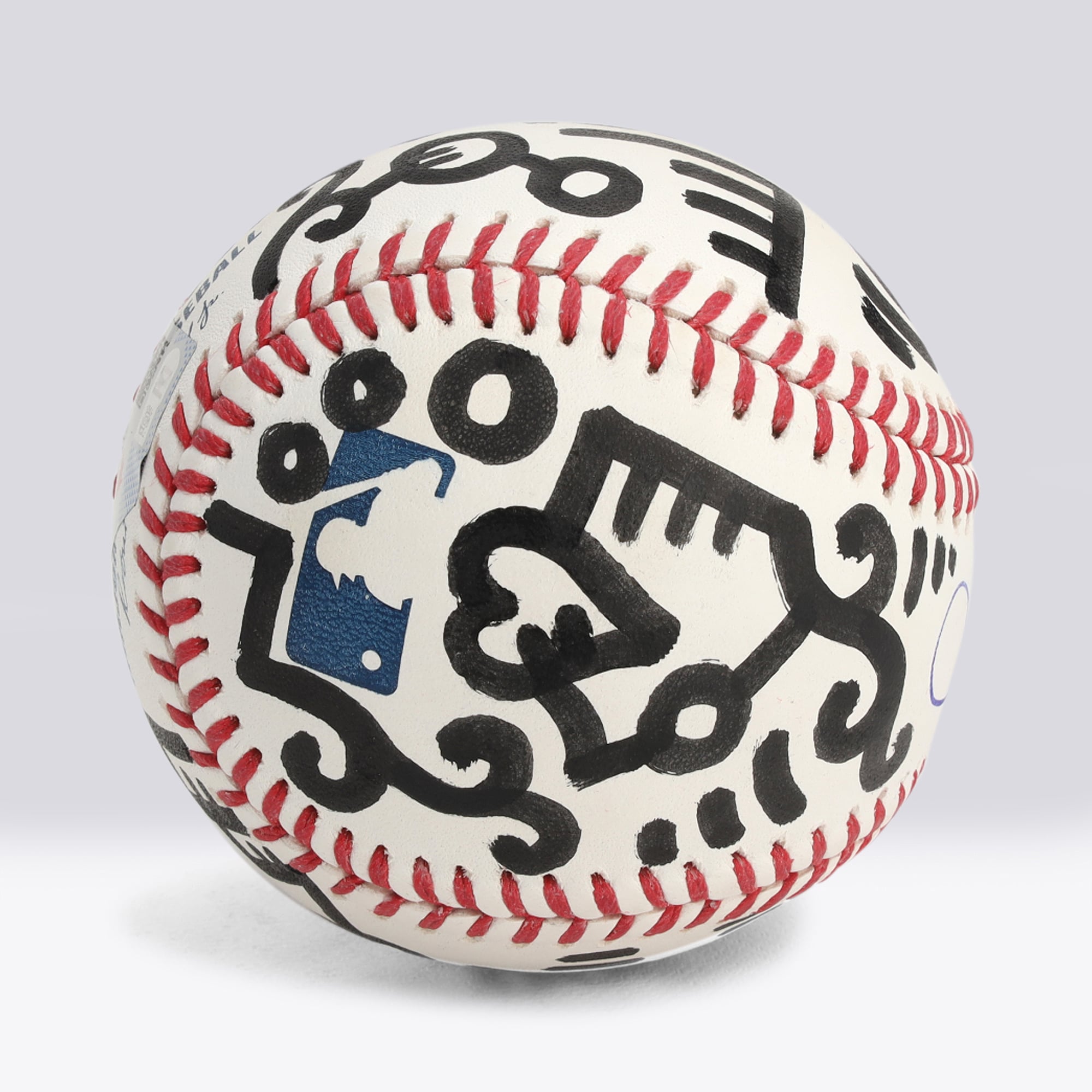 Balle de baseball autographiée par Juan Soto (New York Mets) - Illustration d'Alex Alpert - Édition limitée n° 1/1 - NF70444518