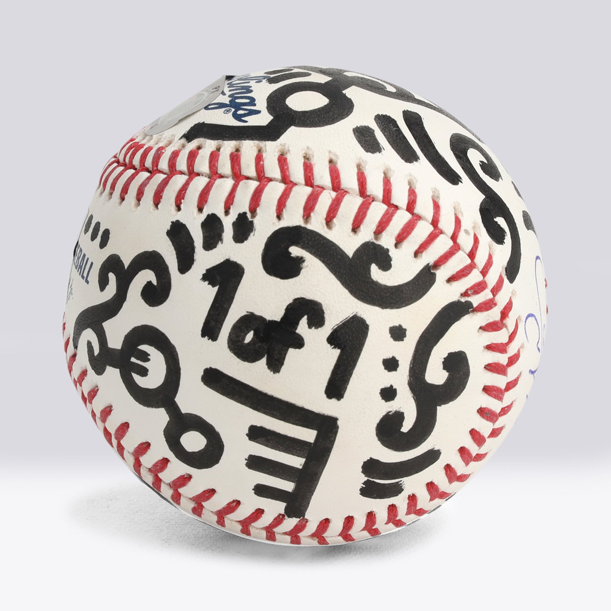 Balle de baseball autographiée par Juan Soto (New York Mets) - Illustration d'Alex Alpert - Édition limitée n° 1/1 - NF70444518