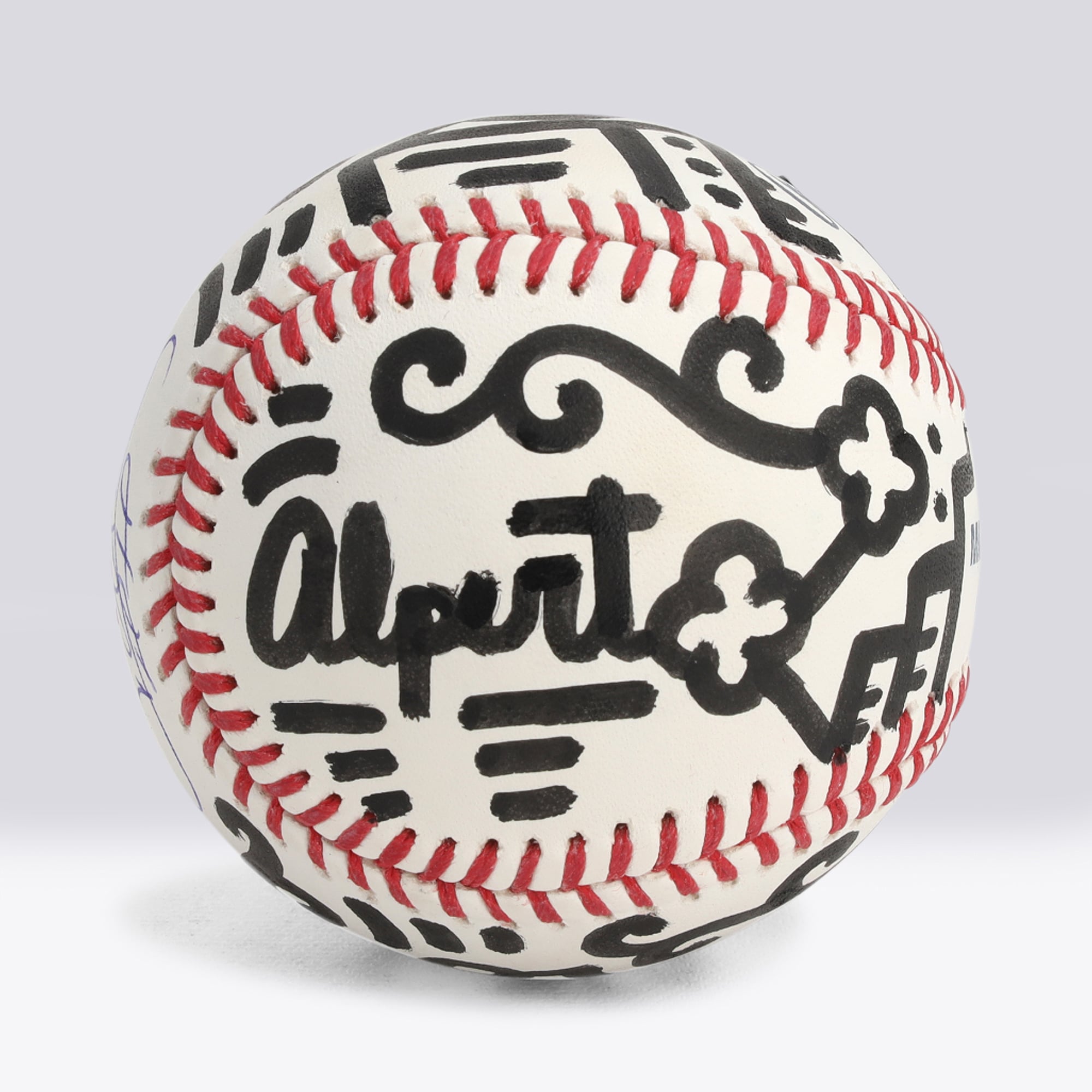 Balle de baseball autographiée par Juan Soto (New York Mets) - Illustration d'Alex Alpert - Édition limitée n° 1/1 - NF70444518