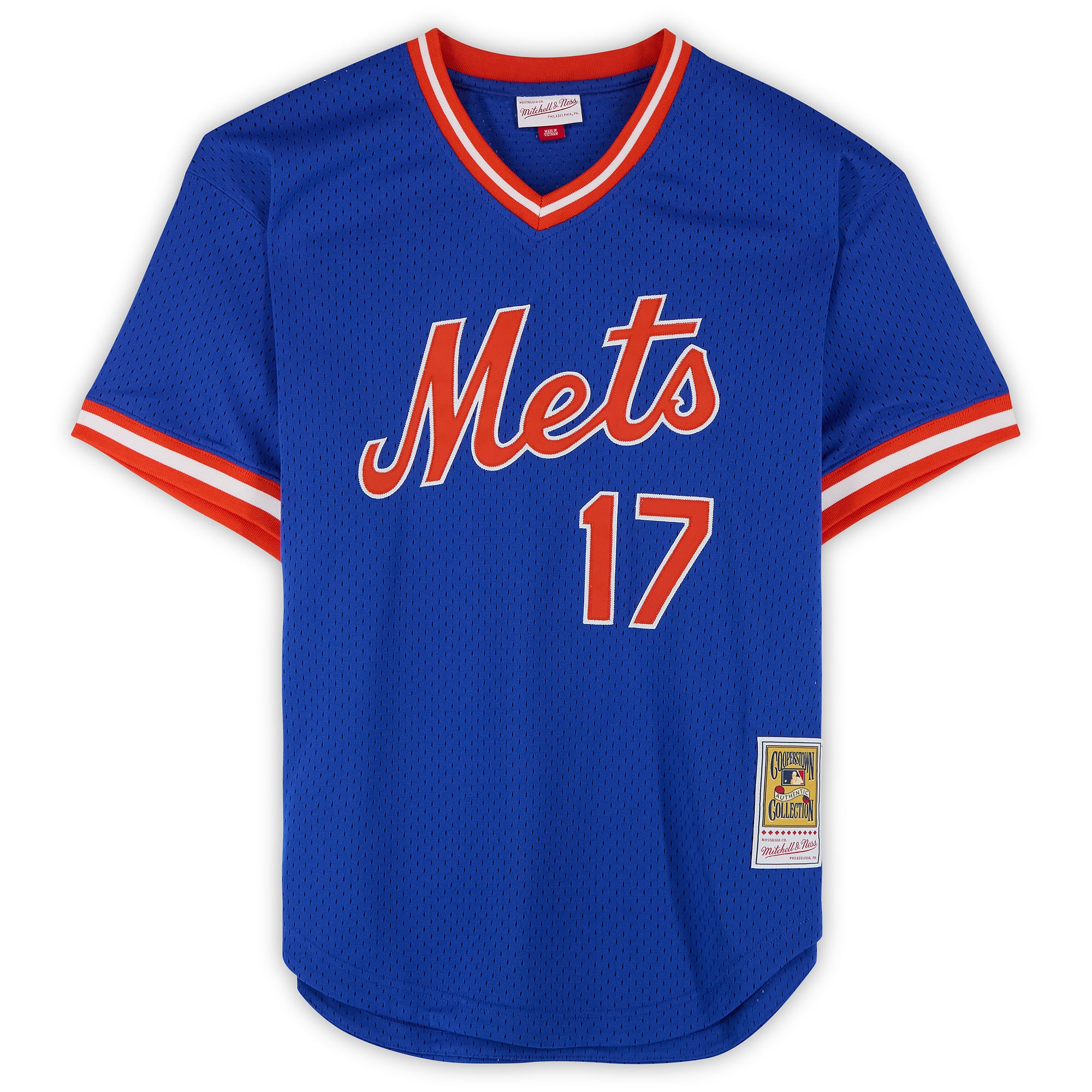 Keith Hernandez New York Mets Autographed Royal Mitchell & Ness Batting Practice Jersey