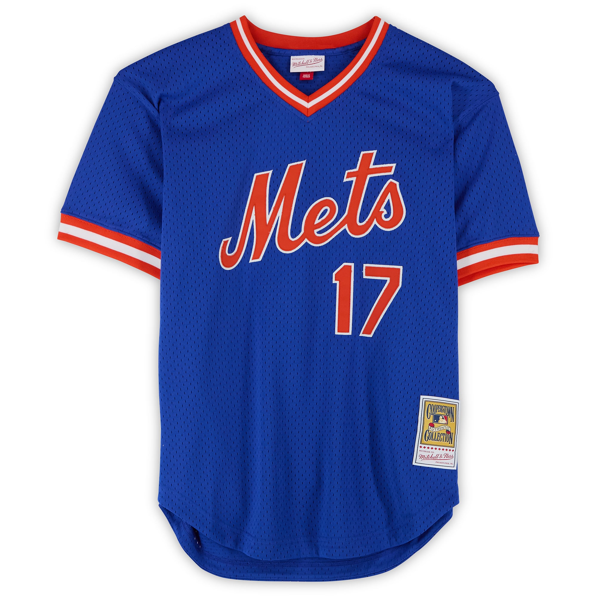 Keith Hernandez New York Mets Autographed Royal Mitchell & Ness Batting Practice Jersey with "86 WS Champs" Inscription