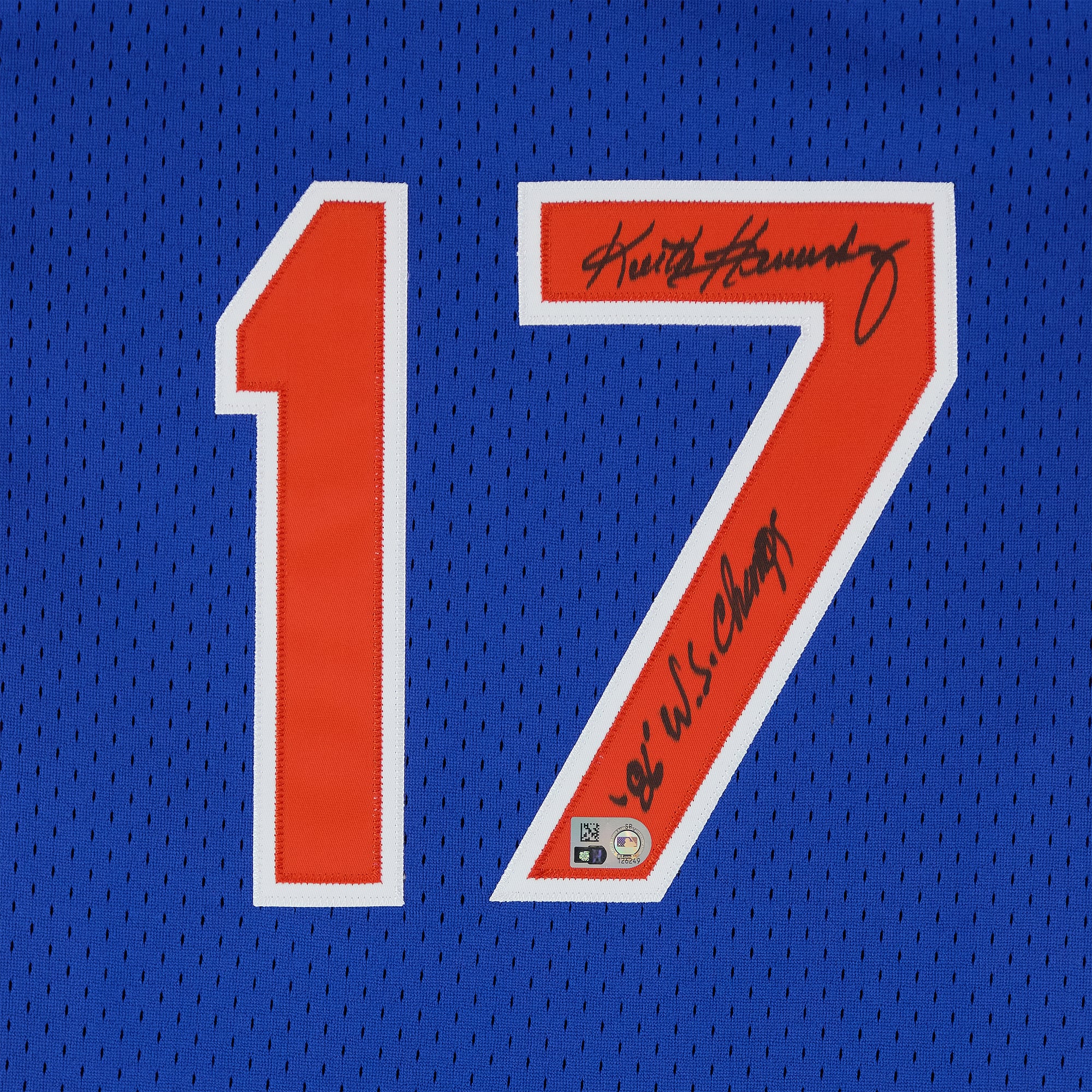 Keith Hernandez New York Mets Autographed Royal Mitchell & Ness Batting Practice Jersey with "86 WS Champs" Inscription