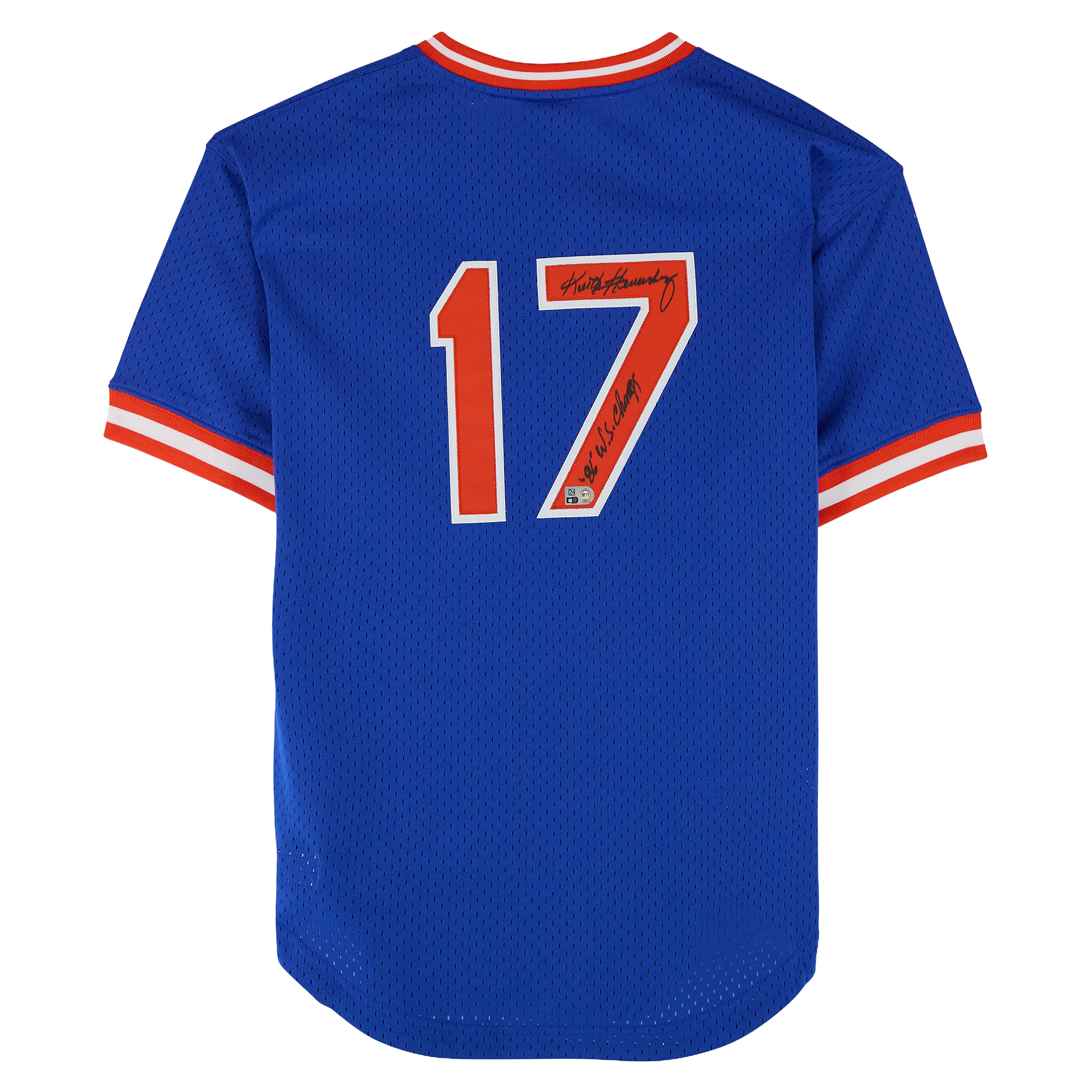 Keith Hernandez New York Mets Autographed Royal Mitchell & Ness Batting Practice Jersey with "86 WS Champs" Inscription