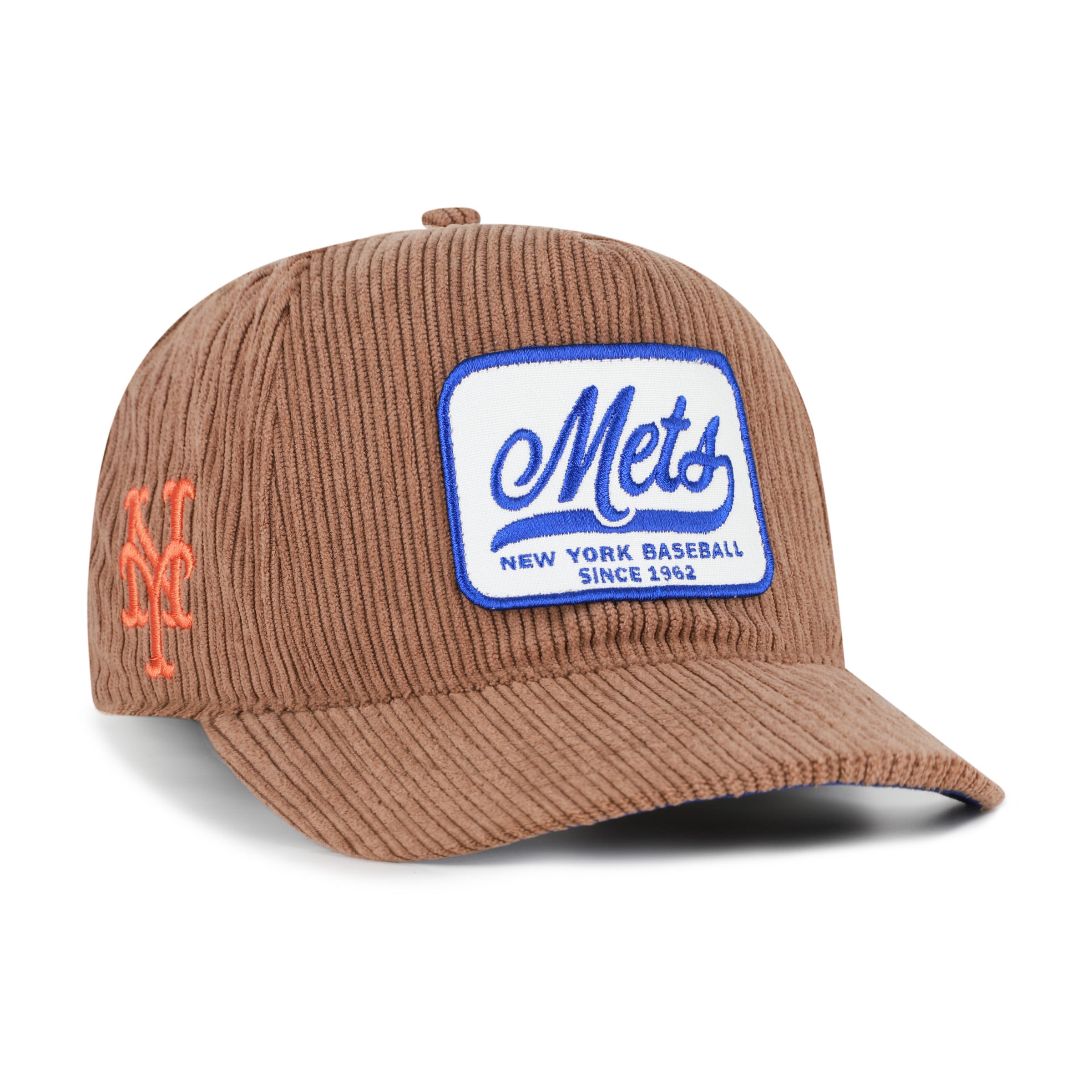 Casquette ajustable en velours côtelé marron New York Mets « 47 » pour homme