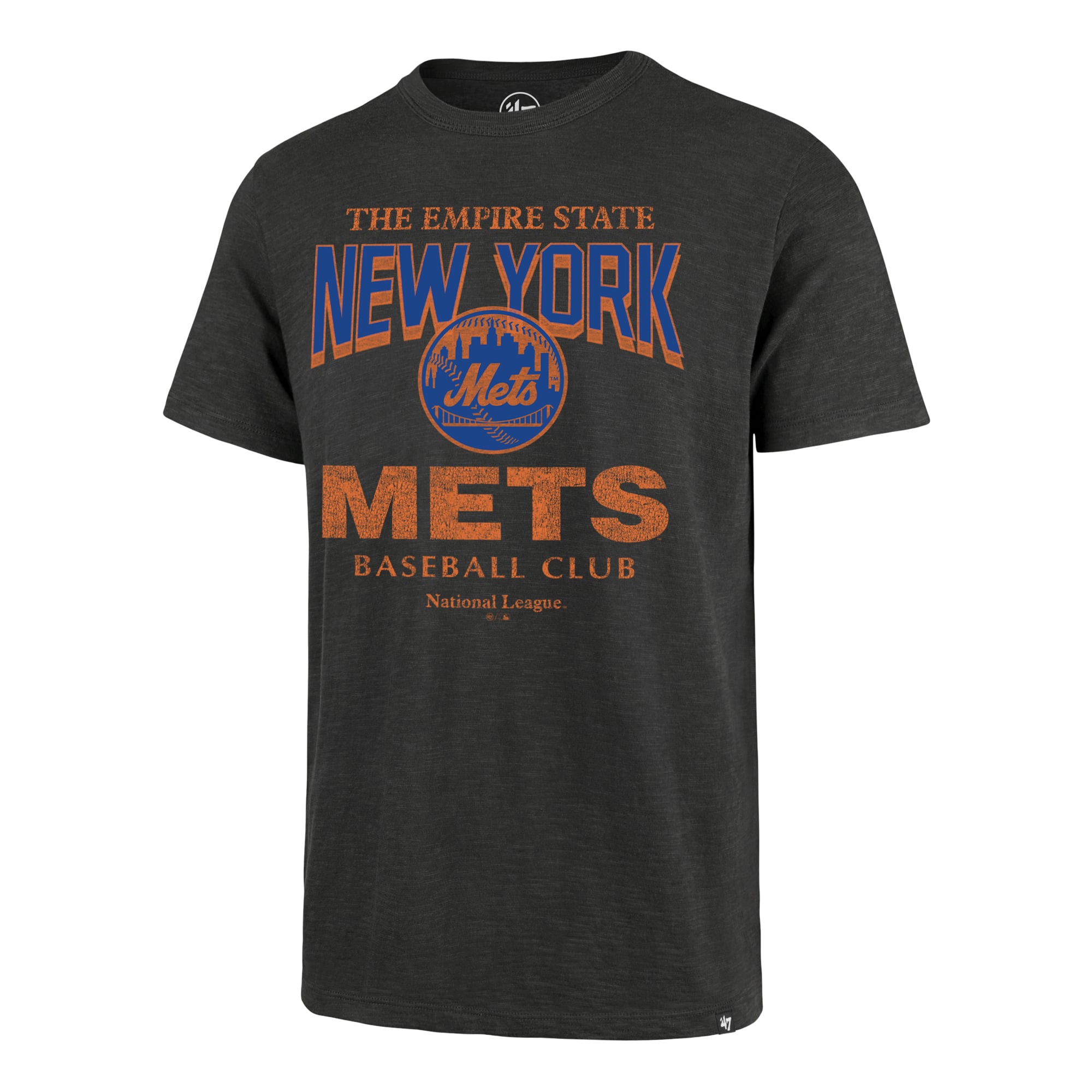 T-shirt homme '47 Charcoal New York Mets Head On Scrum