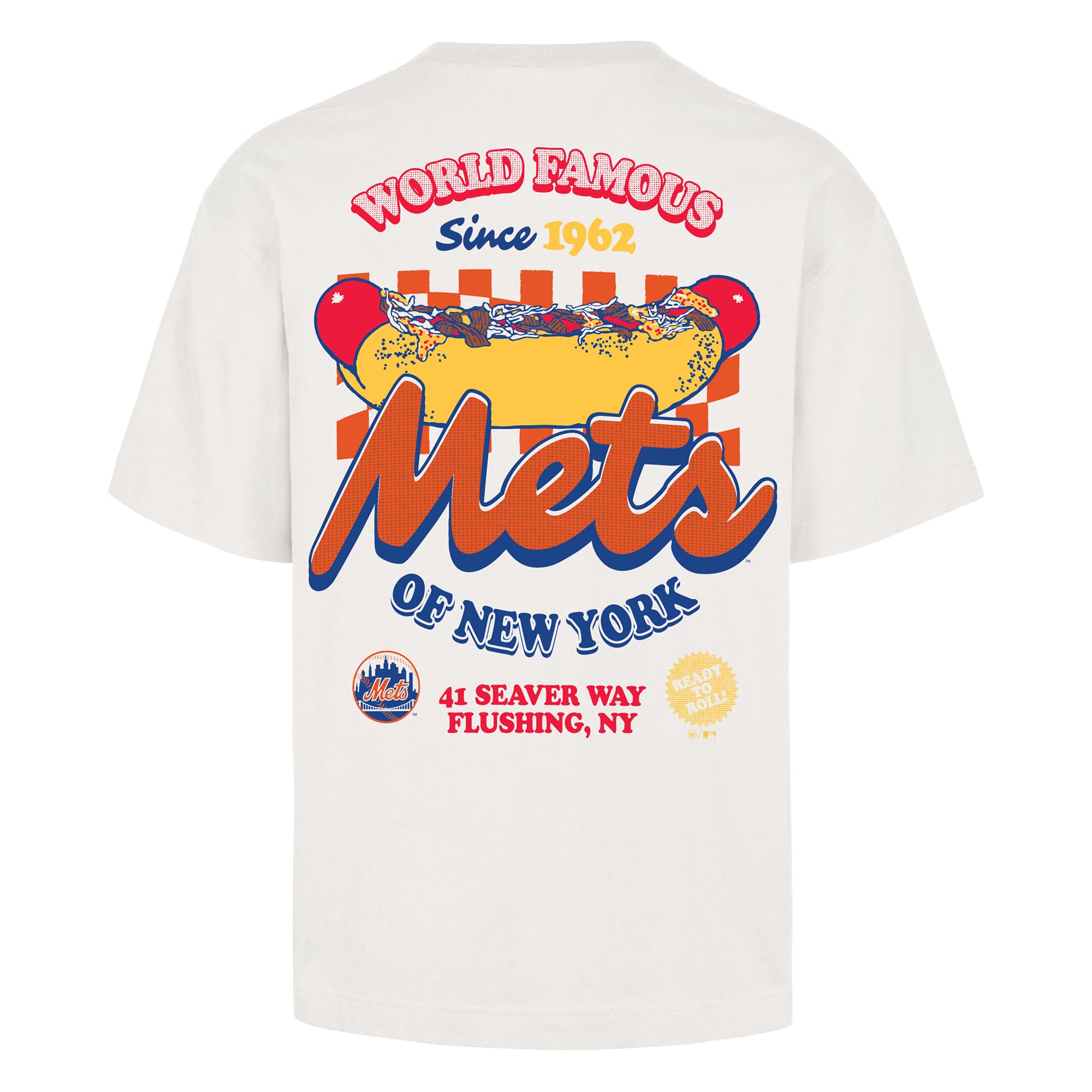 Men's '47 Cream New York Mets Glizzy T-Shirt