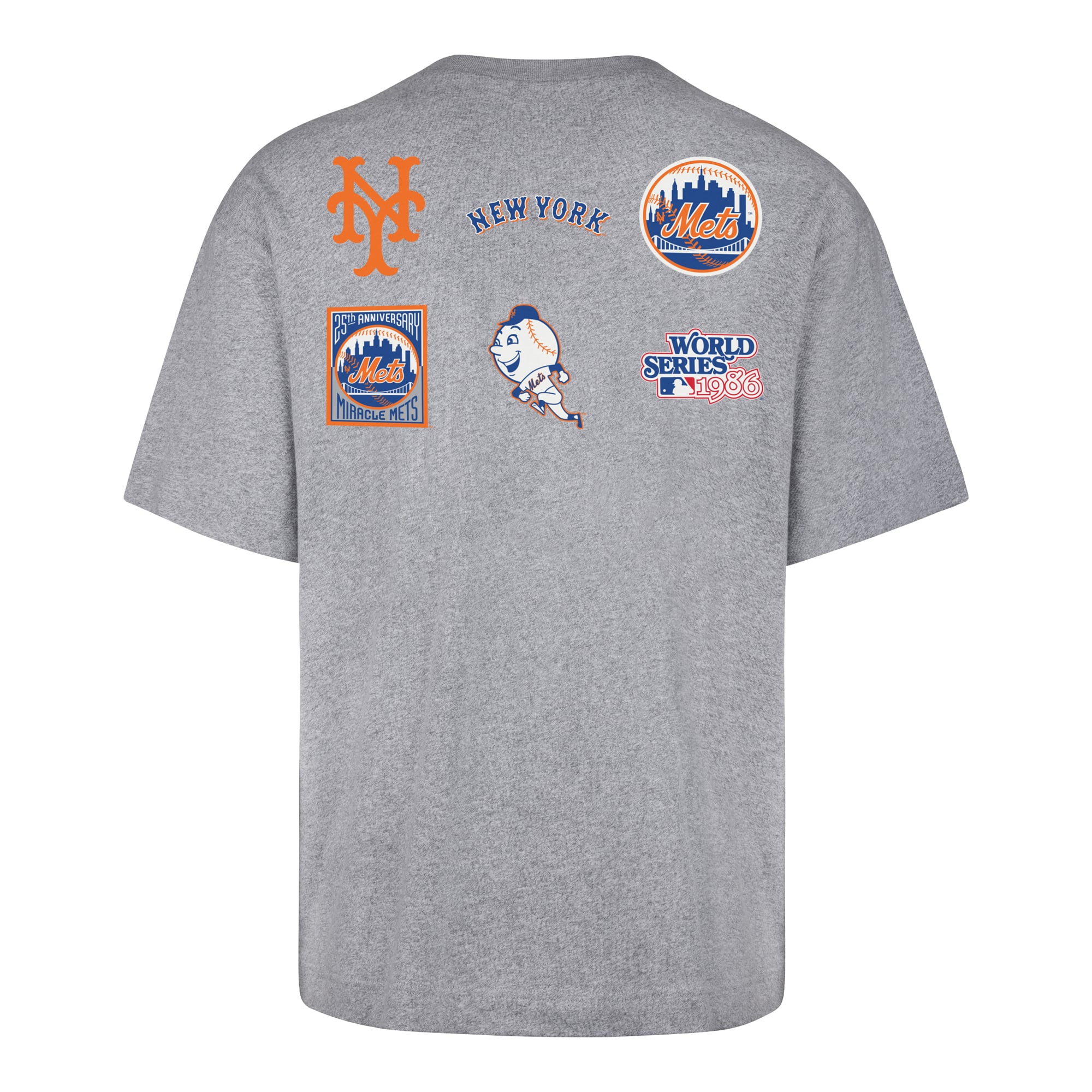 T-shirt homme gris '47 New York Mets Cooperstown Collection History Lock Foundation