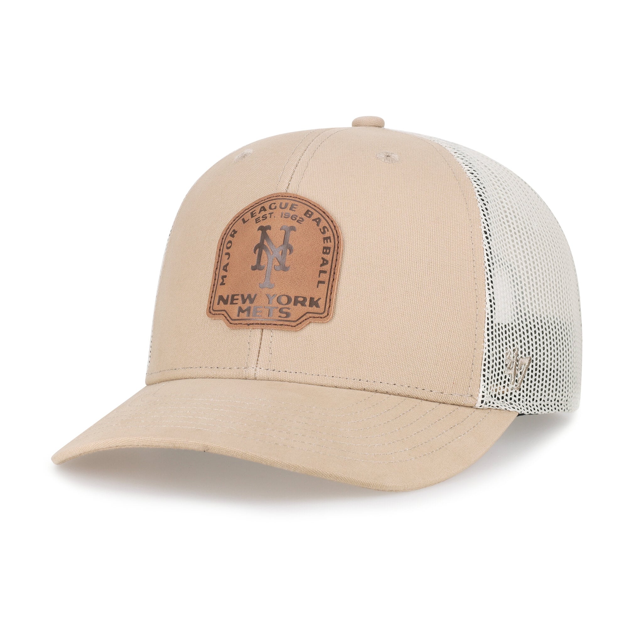 Casquette trucker snapback kaki New York Mets « 47 » pour homme