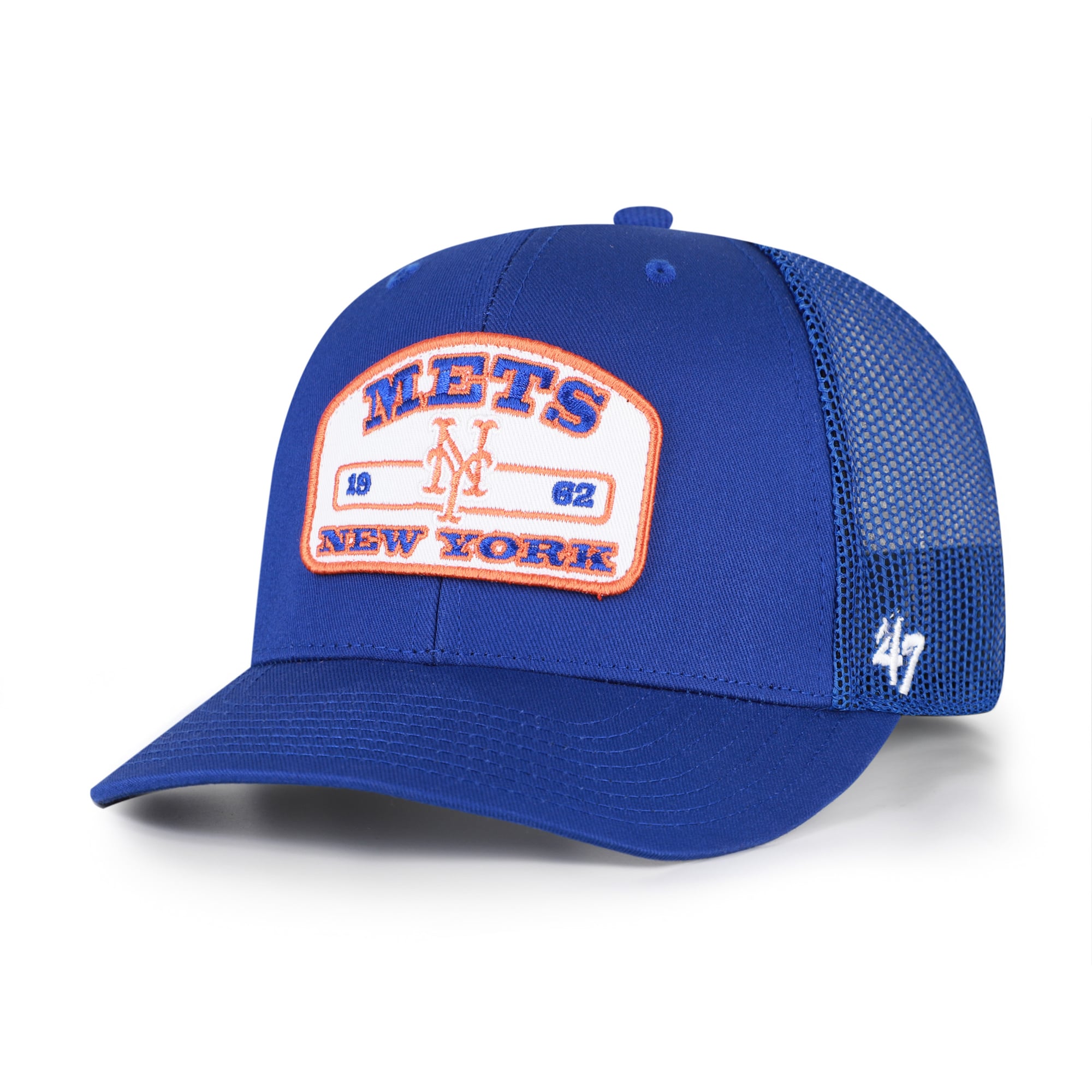 Casquette trucker snapback '47 Royal New York Mets Roadway pour homme