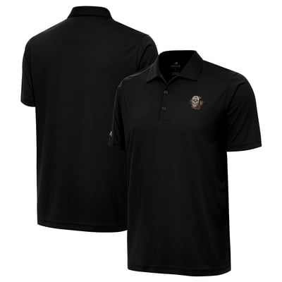 New York Mets Antigua  Sugar Skull Tribute Polo - Black