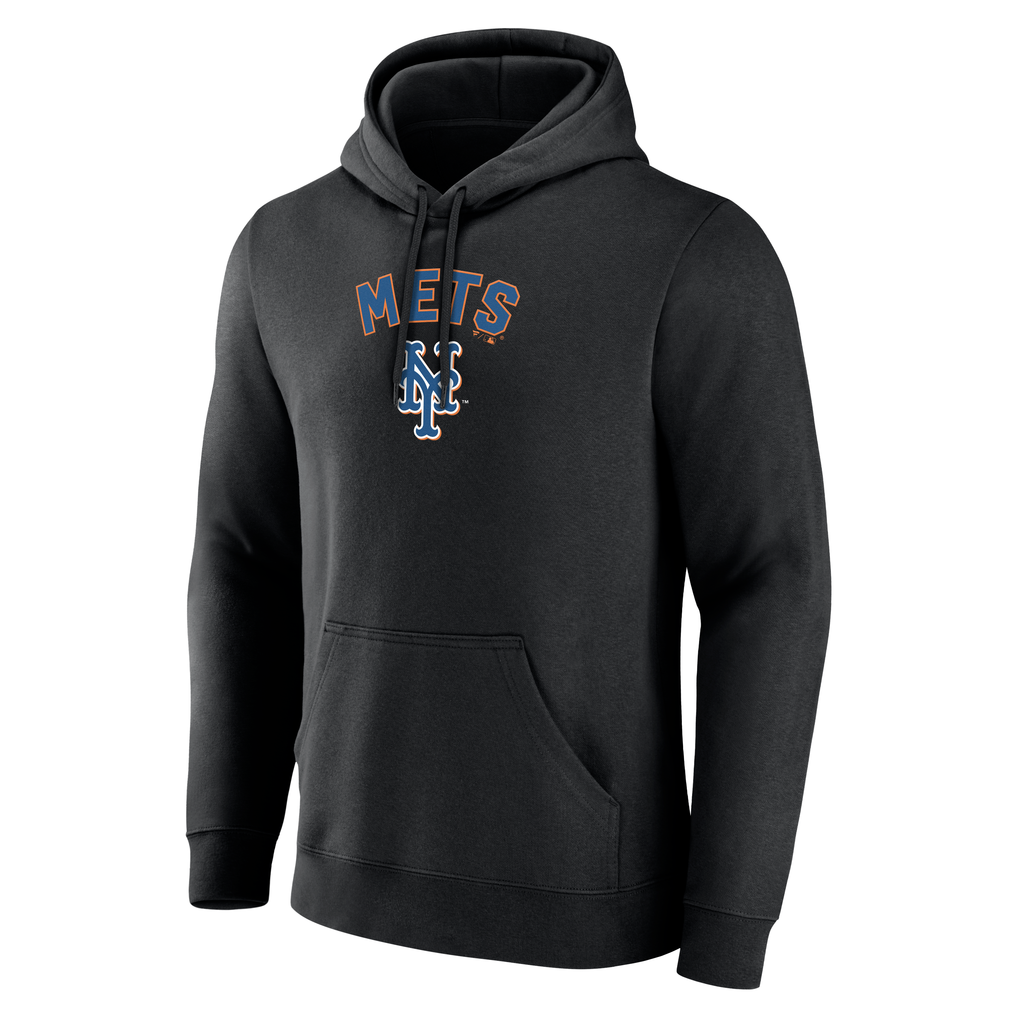Men's Black New York Mets Cooperstown Collection Winning Streak Personalized Name & Number Hoodie