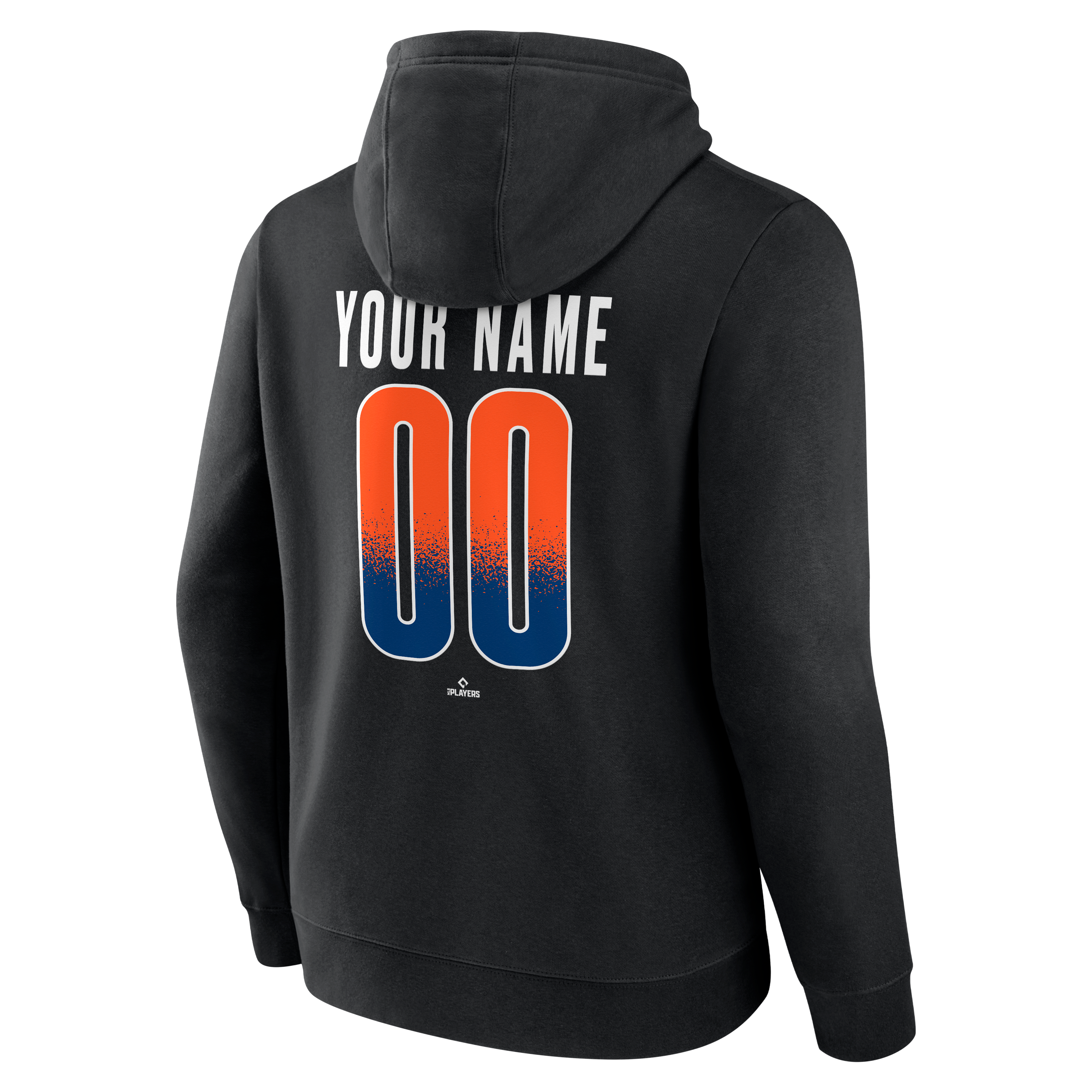 Men's Black New York Mets Home Field Pop Personalized Name & Number Hoodie
