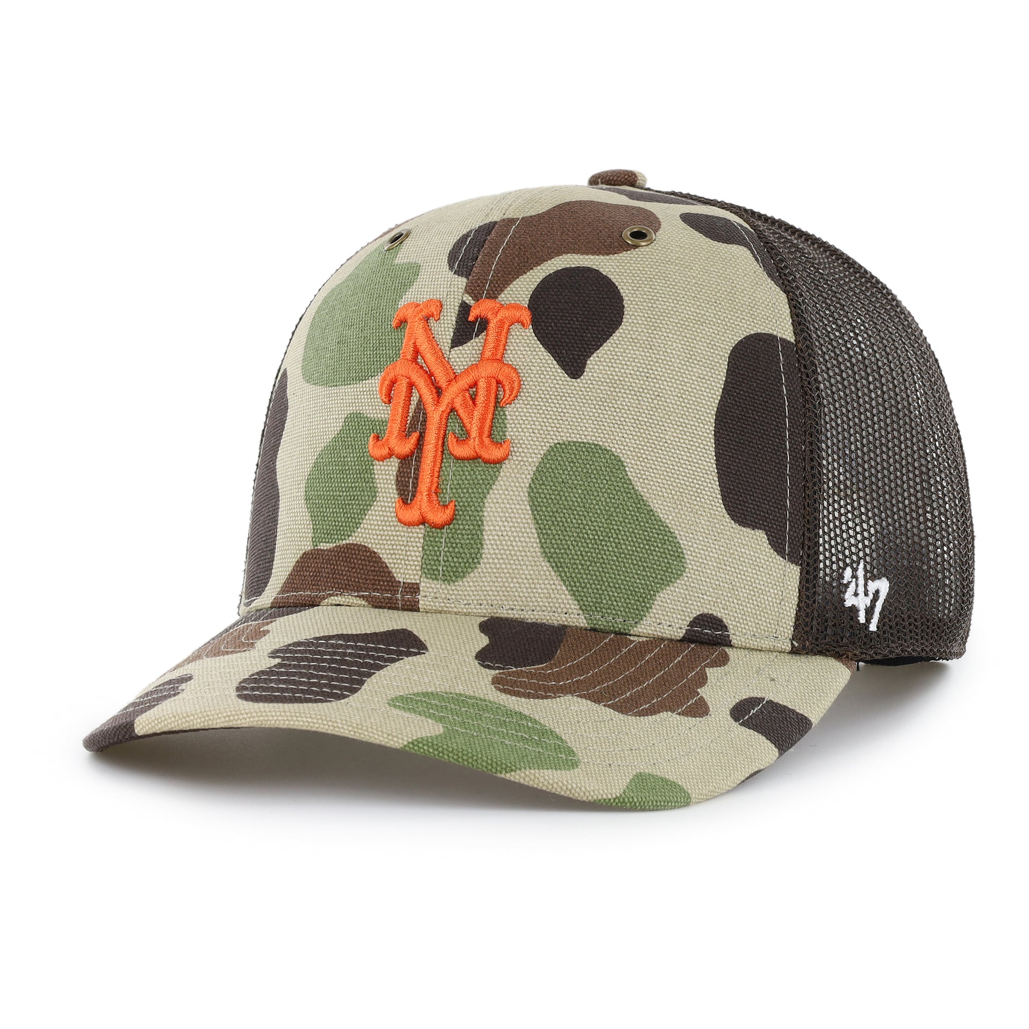 Casquette trucker ajustable Carhartt x '47 Camo New York Mets Duck pour homme