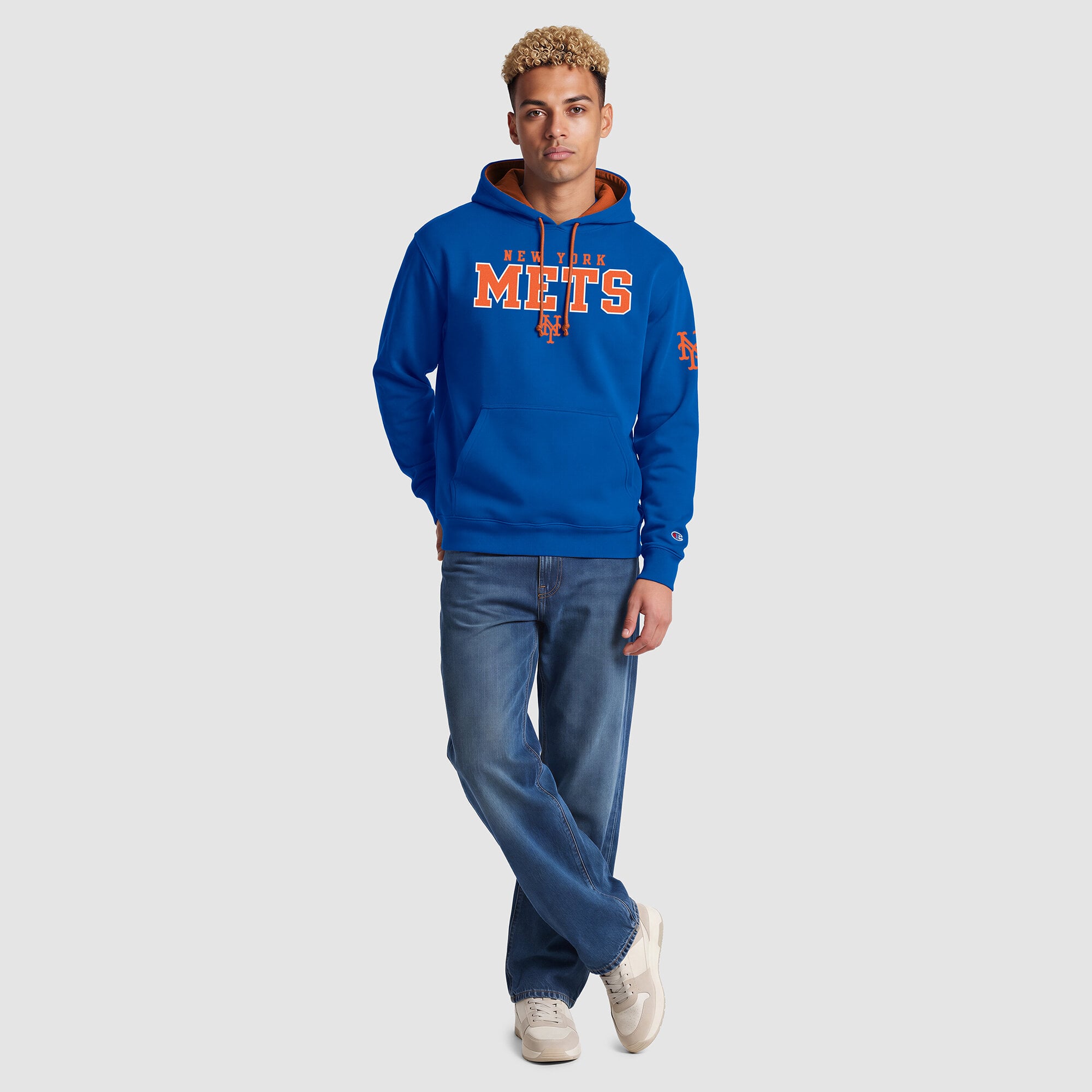 Men's Champion Royal New York Mets Fleece Hoodie