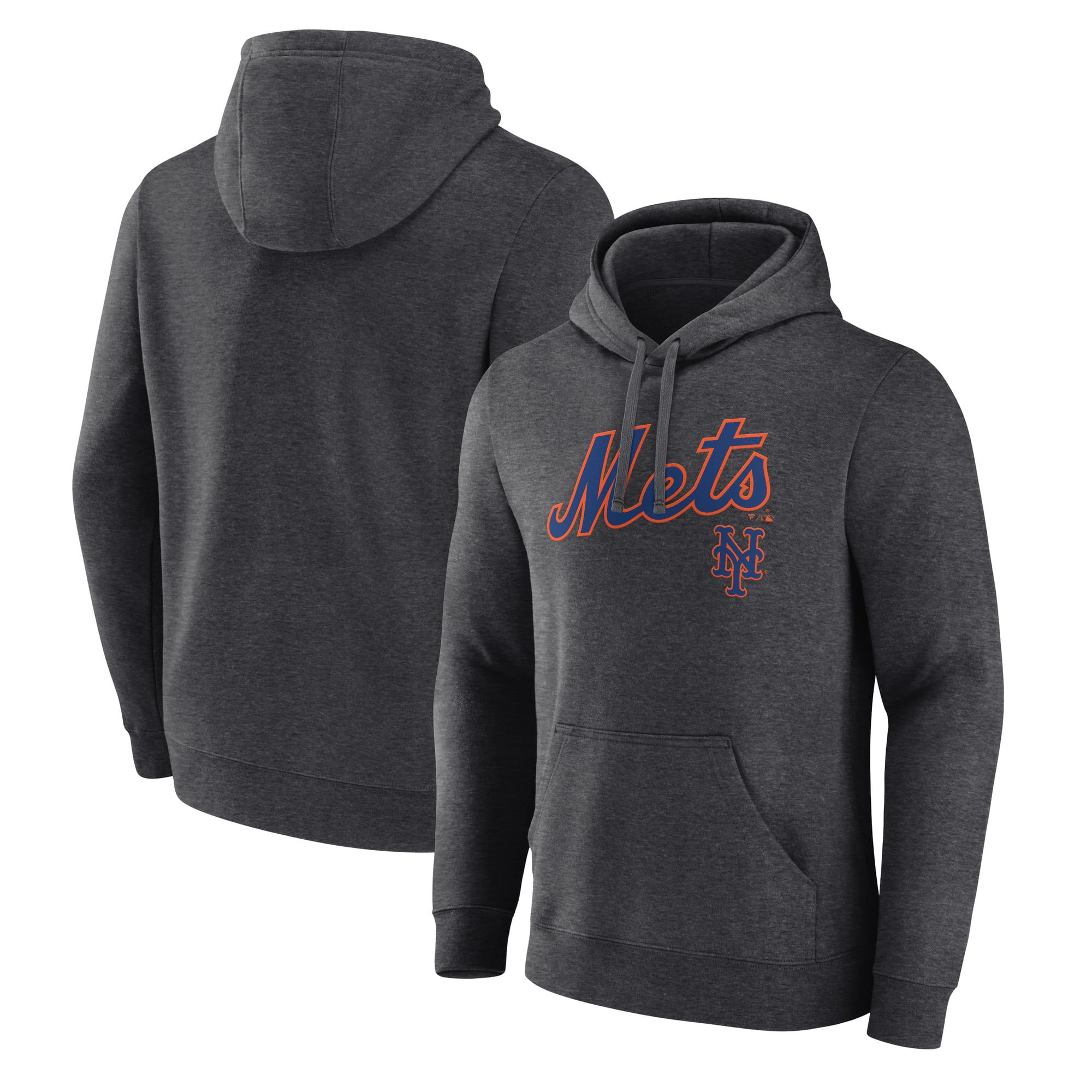 Sweat à capuche homme New York Mets Team Lockup couleur anthracite