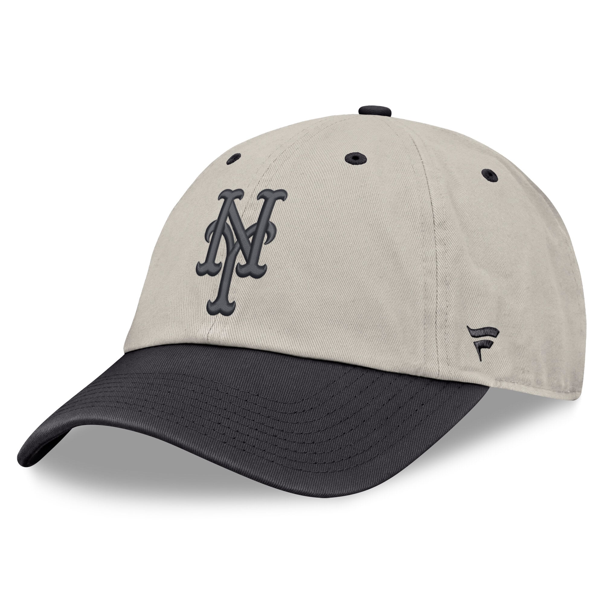 Casquette ajustable Fanatics beige/anthracite New York Mets pour homme