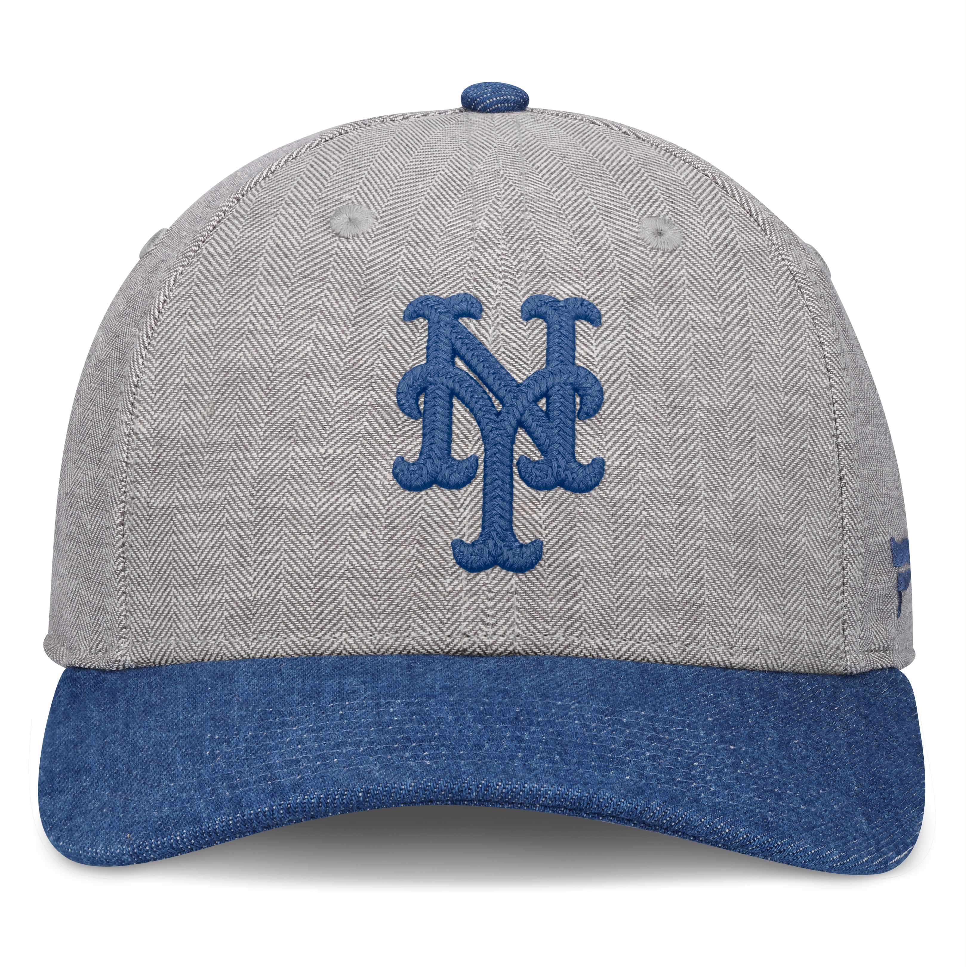 Casquette ajustable Fanatics grise/denim New York Mets Level Up Conduct pour homme