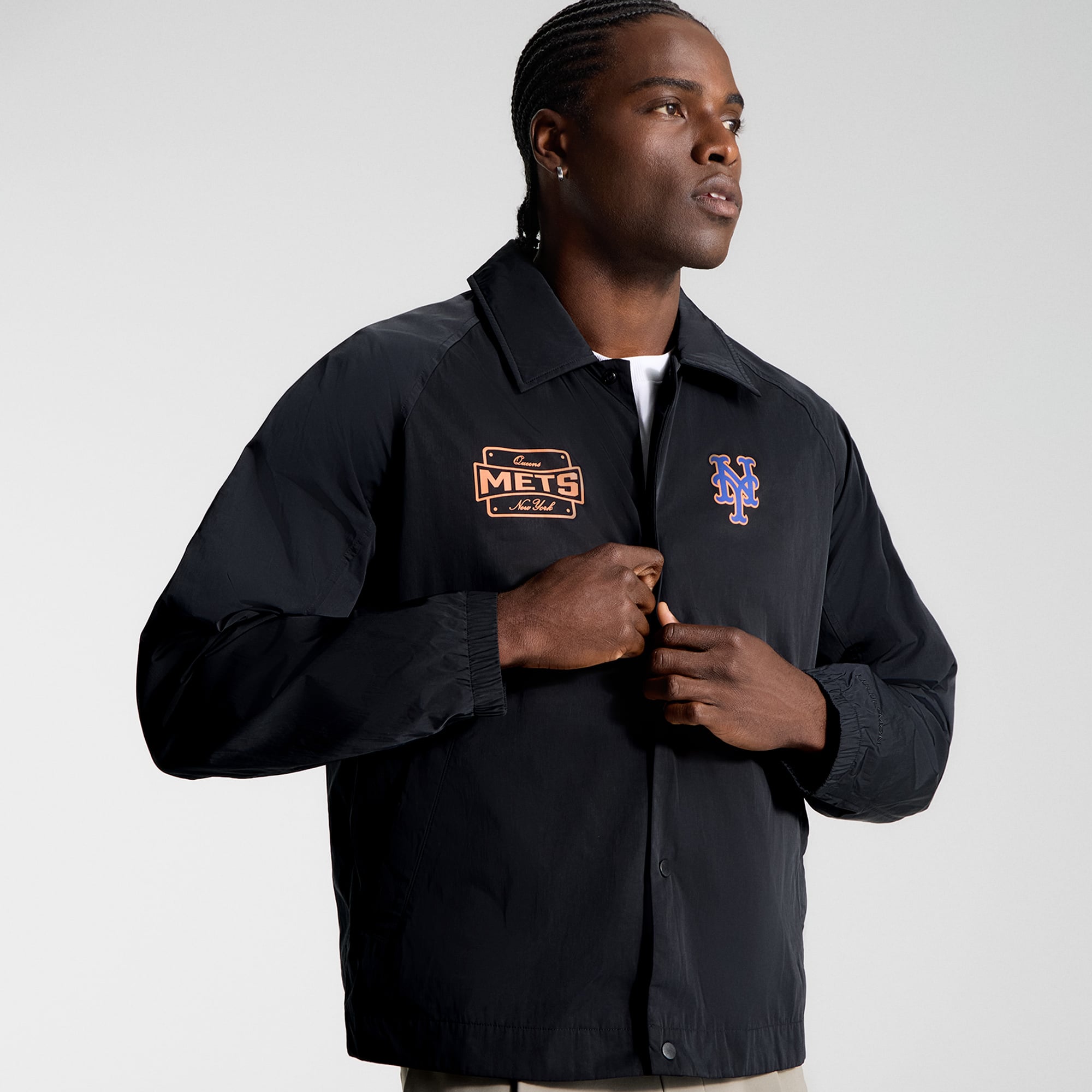 Veste de coach raglan noire New York Mets pour homme lululemon